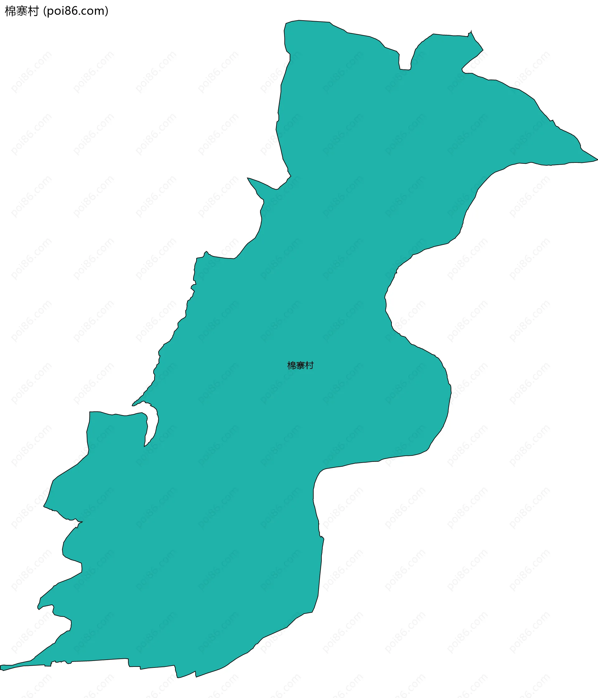 棉寨村边界地图