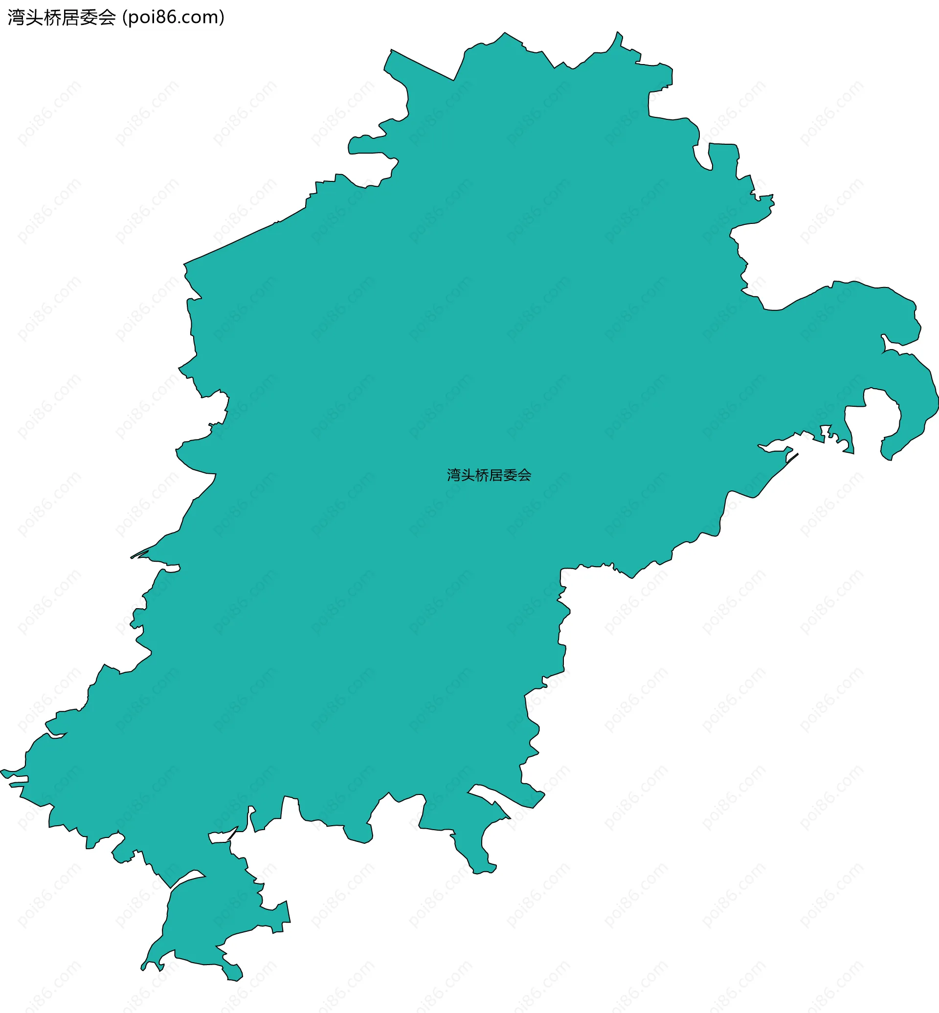 湾头桥居委会边界地图