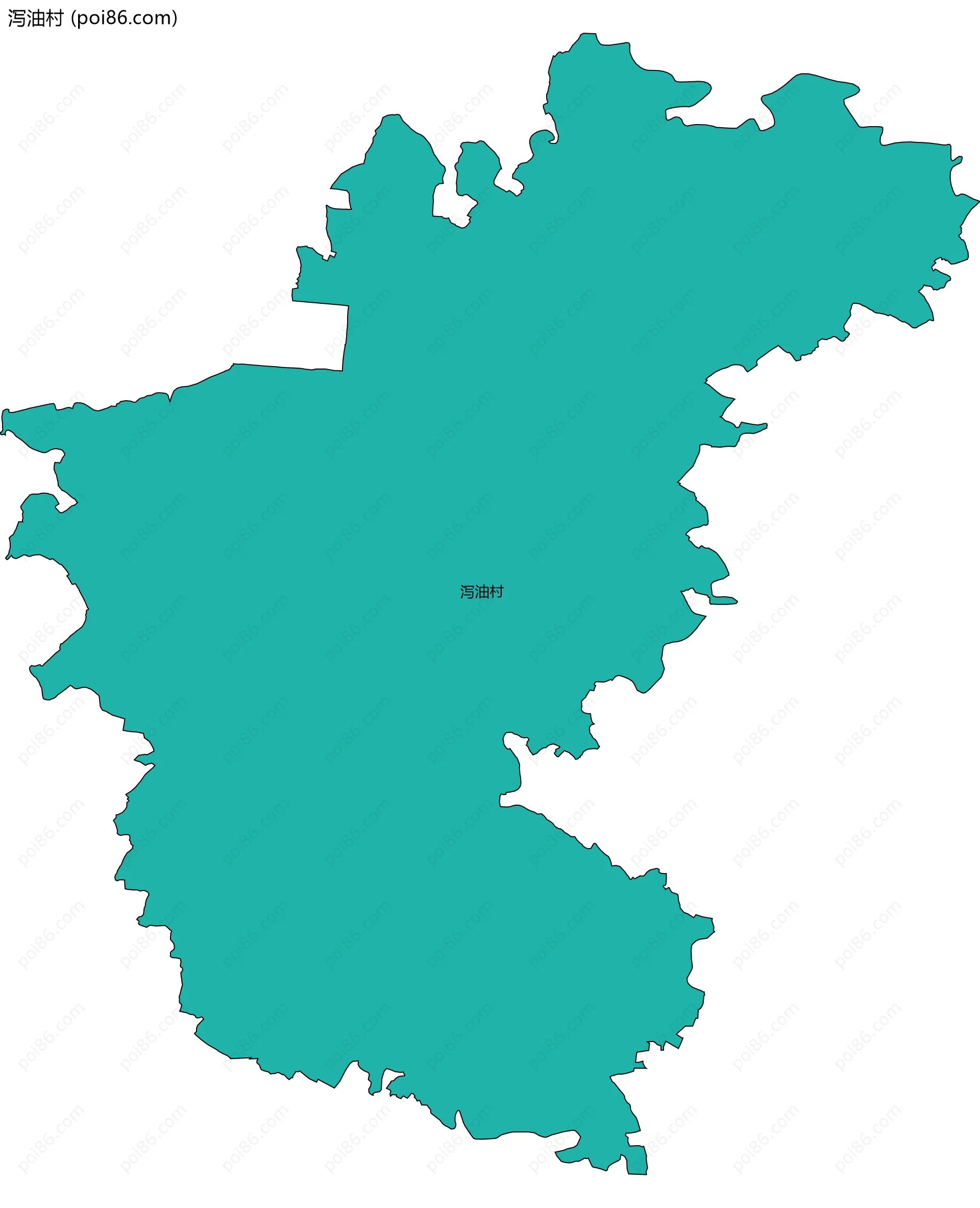 泻油村边界地图