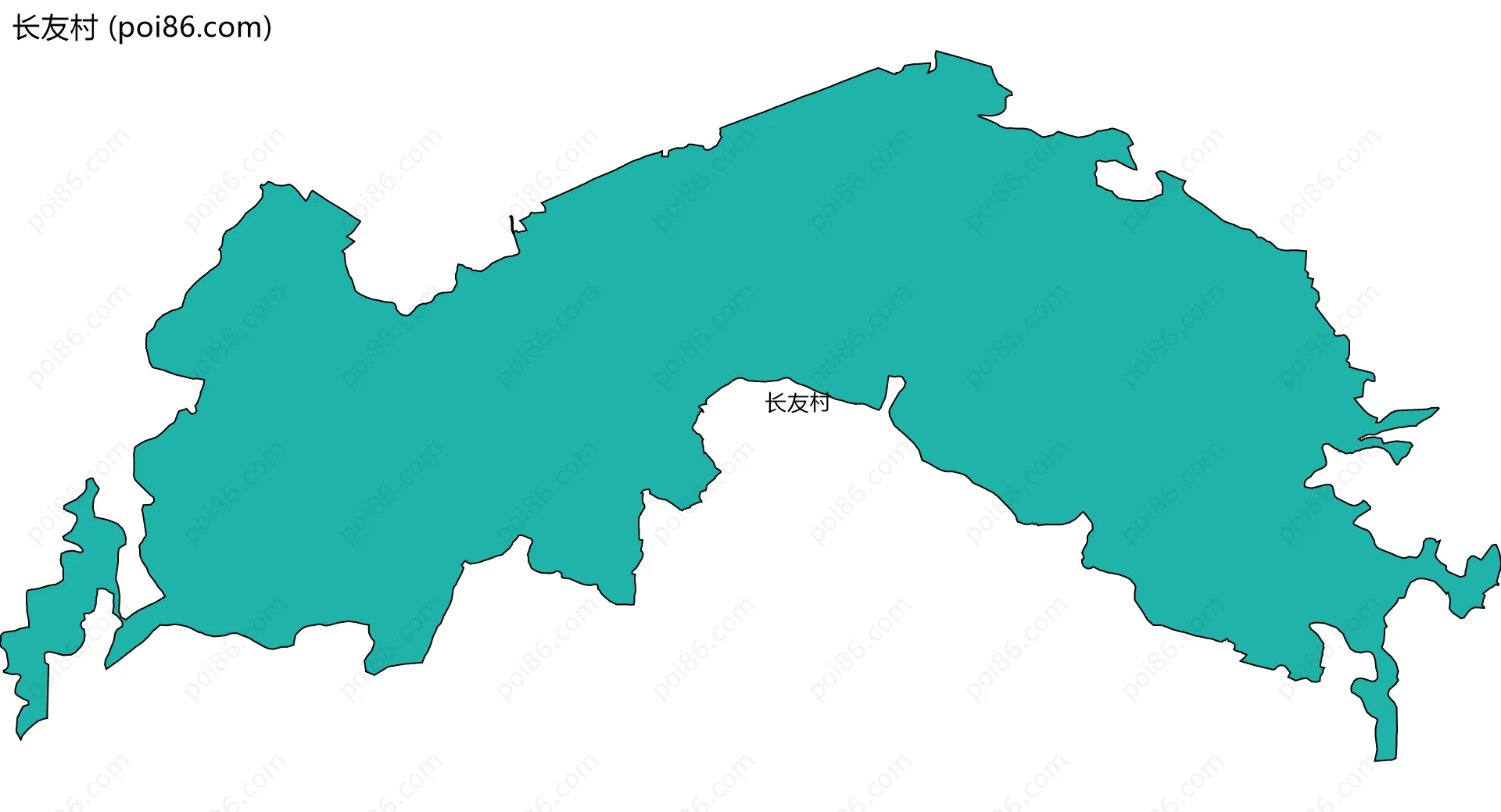 长友村边界地图