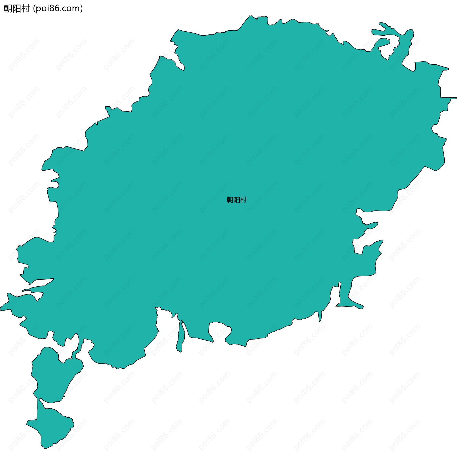 朝阳村边界地图