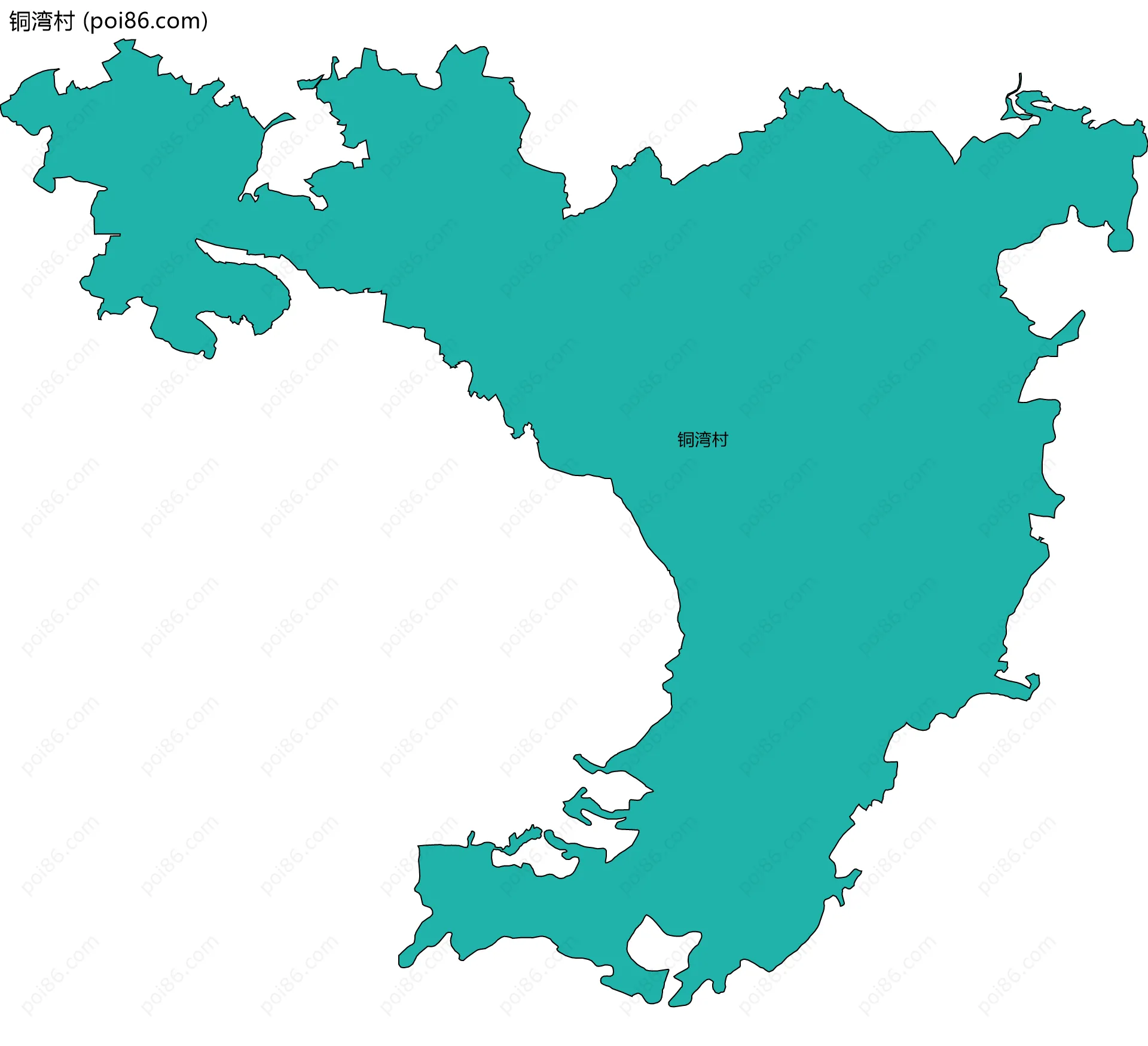 铜湾村边界地图