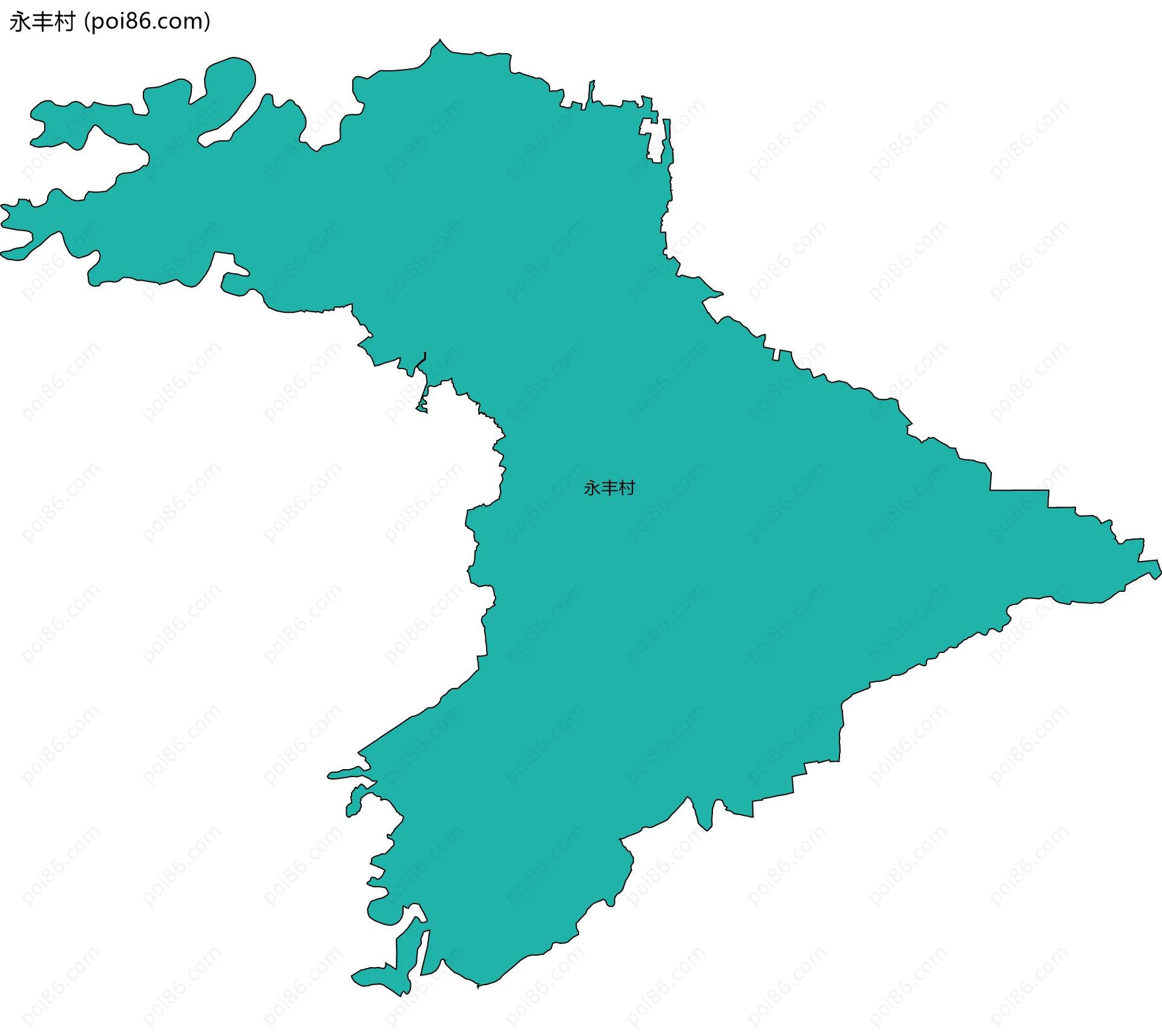 永丰村边界地图