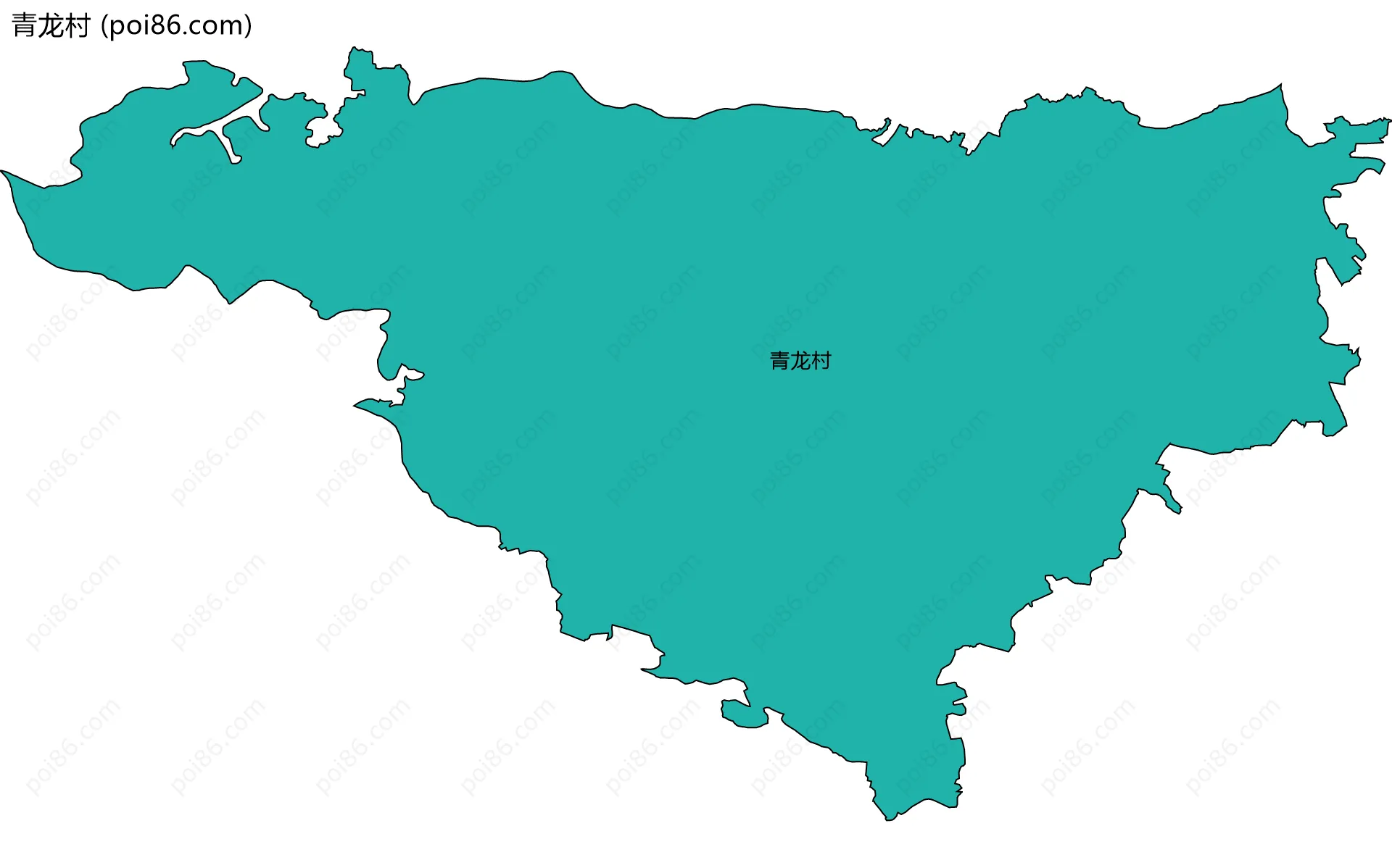 青龙村边界地图