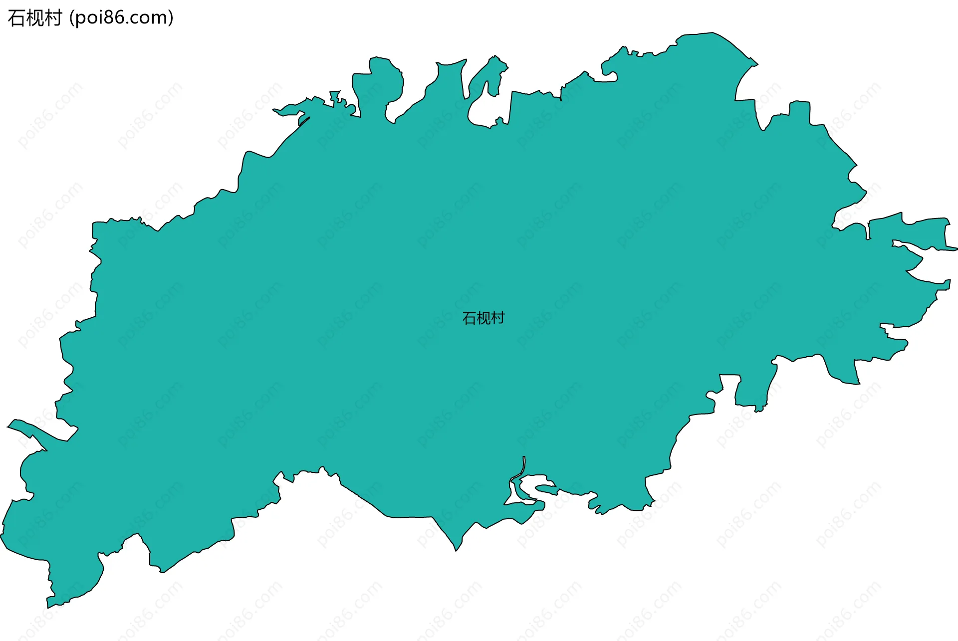 石枧村边界地图
