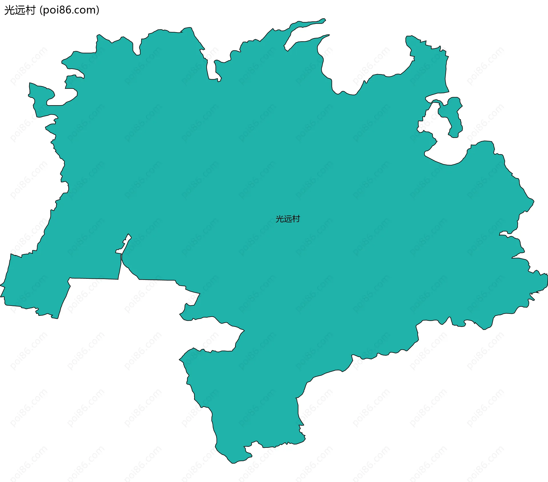 光远村边界地图