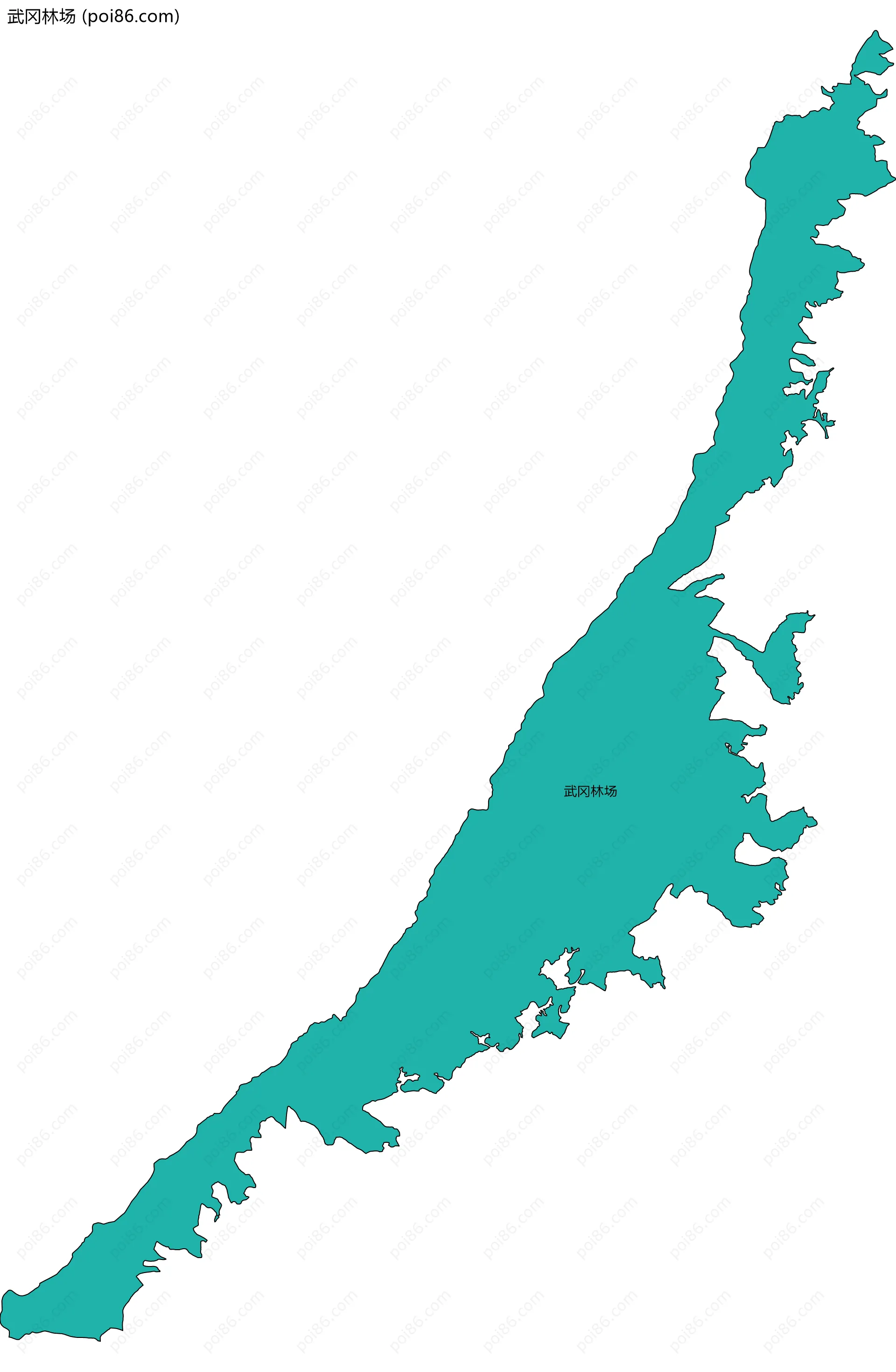 武冈林场边界地图