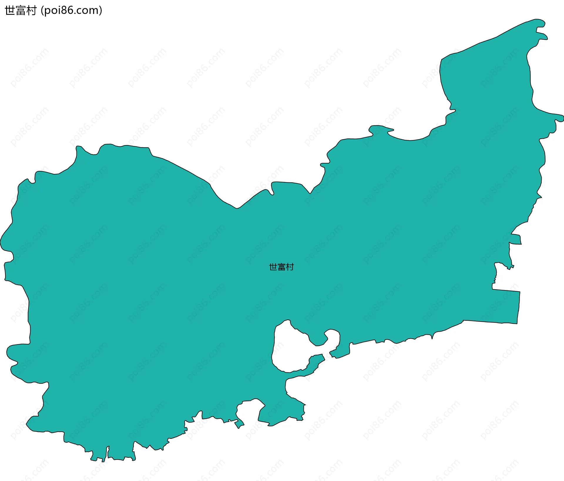 世富村边界地图