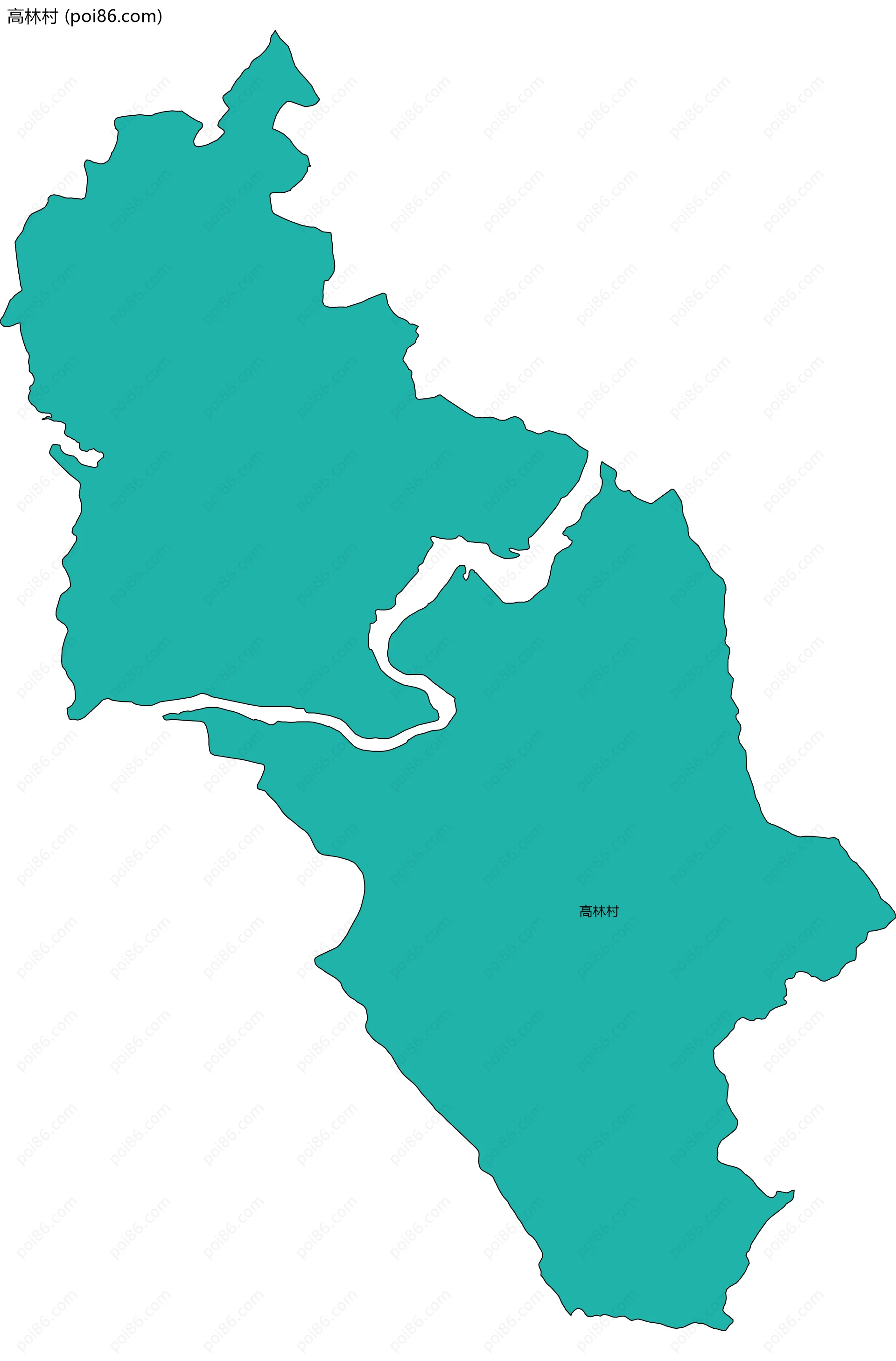 高林村边界地图