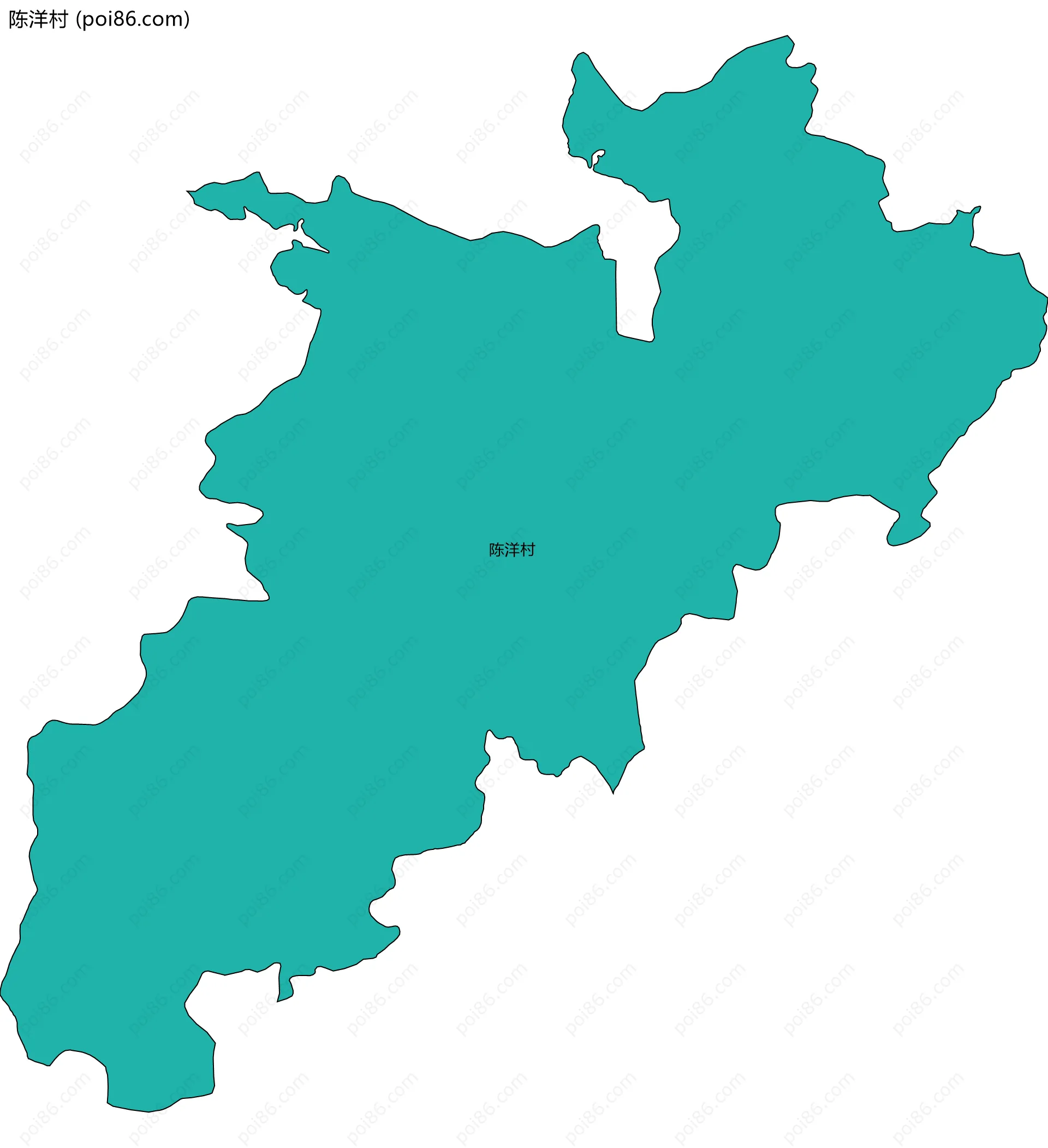 陈洋村边界地图