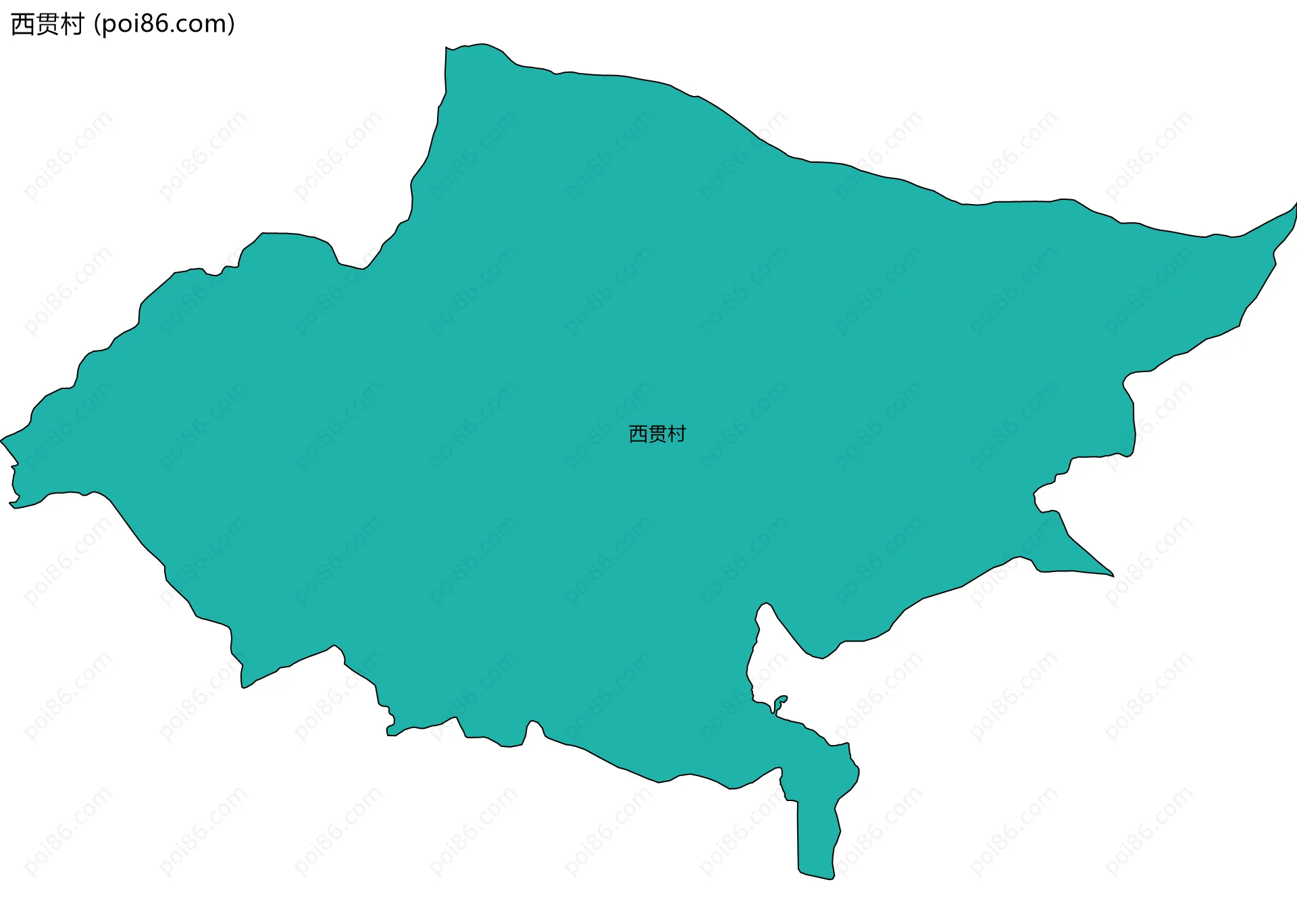 西贯村边界地图