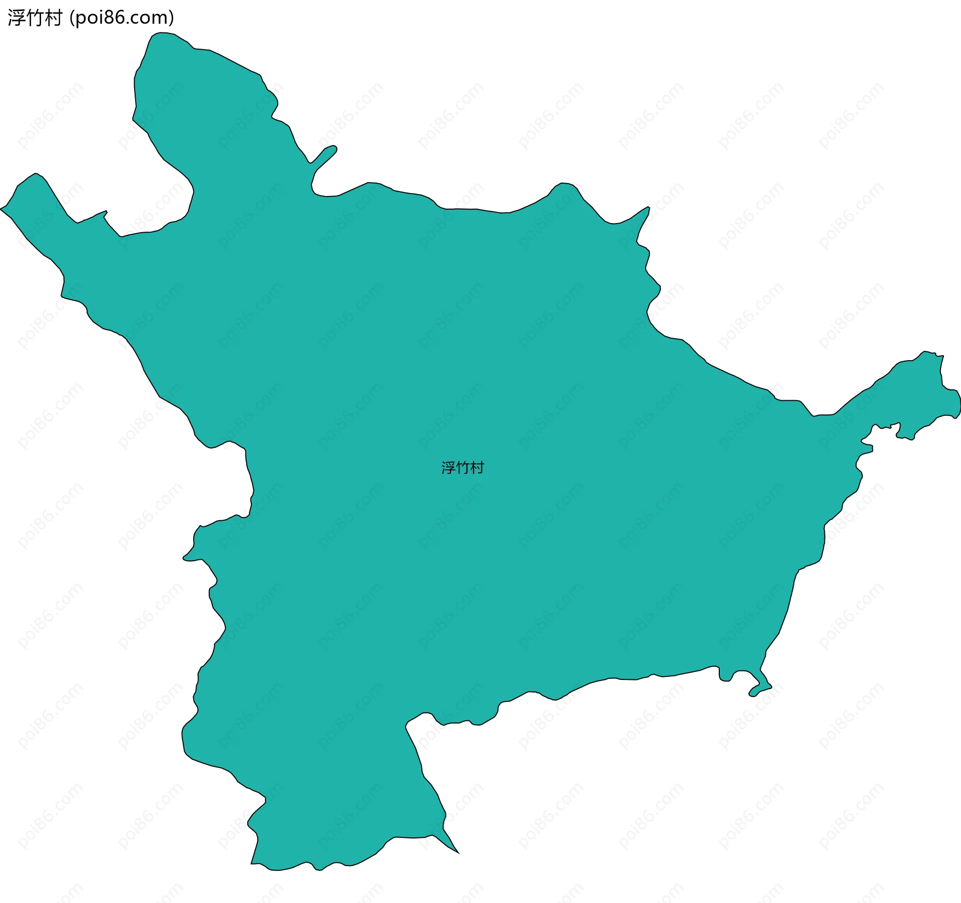 浮竹村边界地图