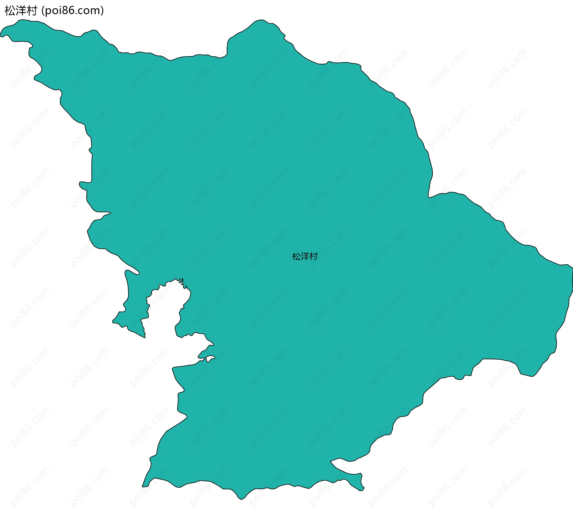 松洋村边界地图