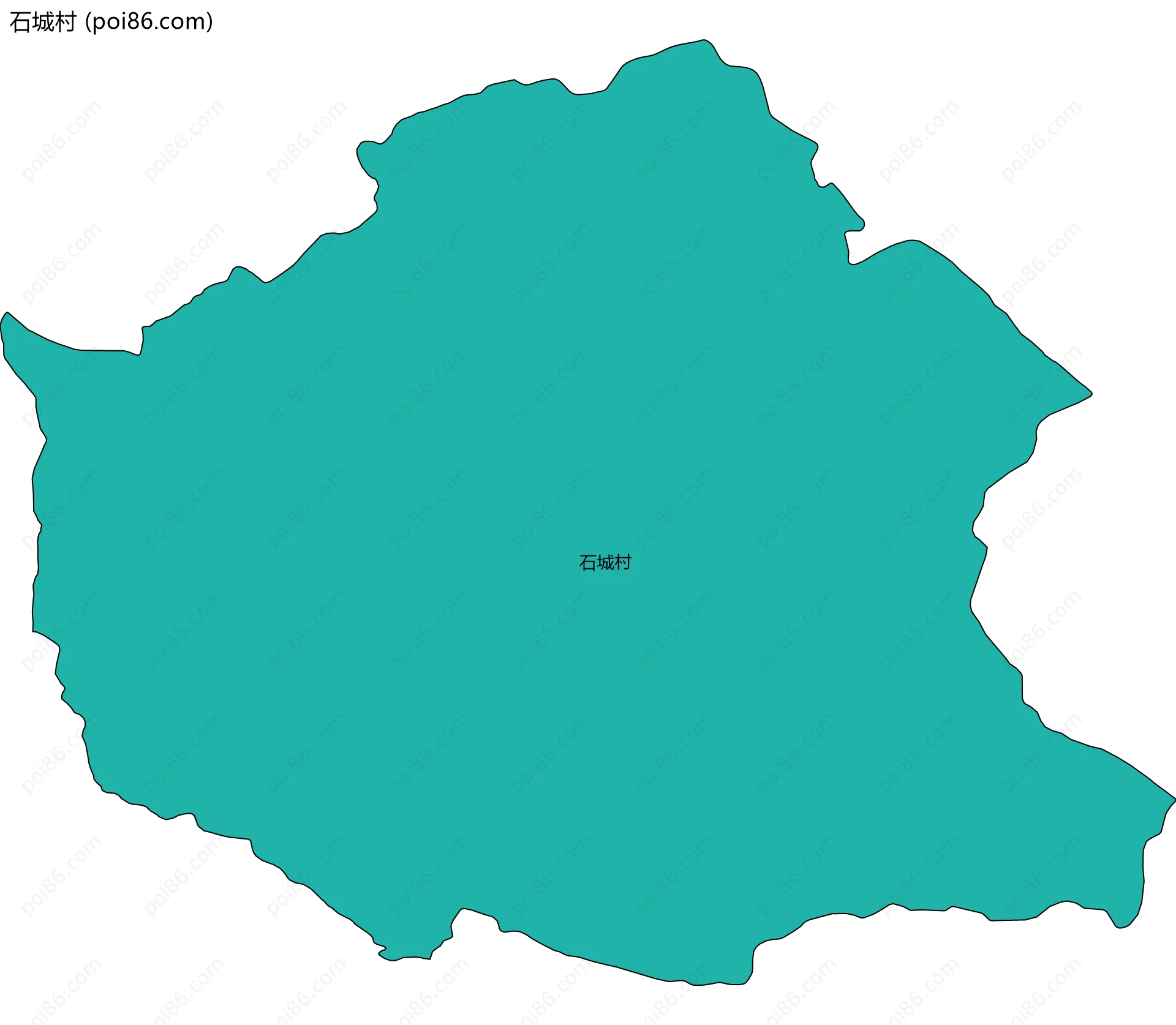 石城村边界地图