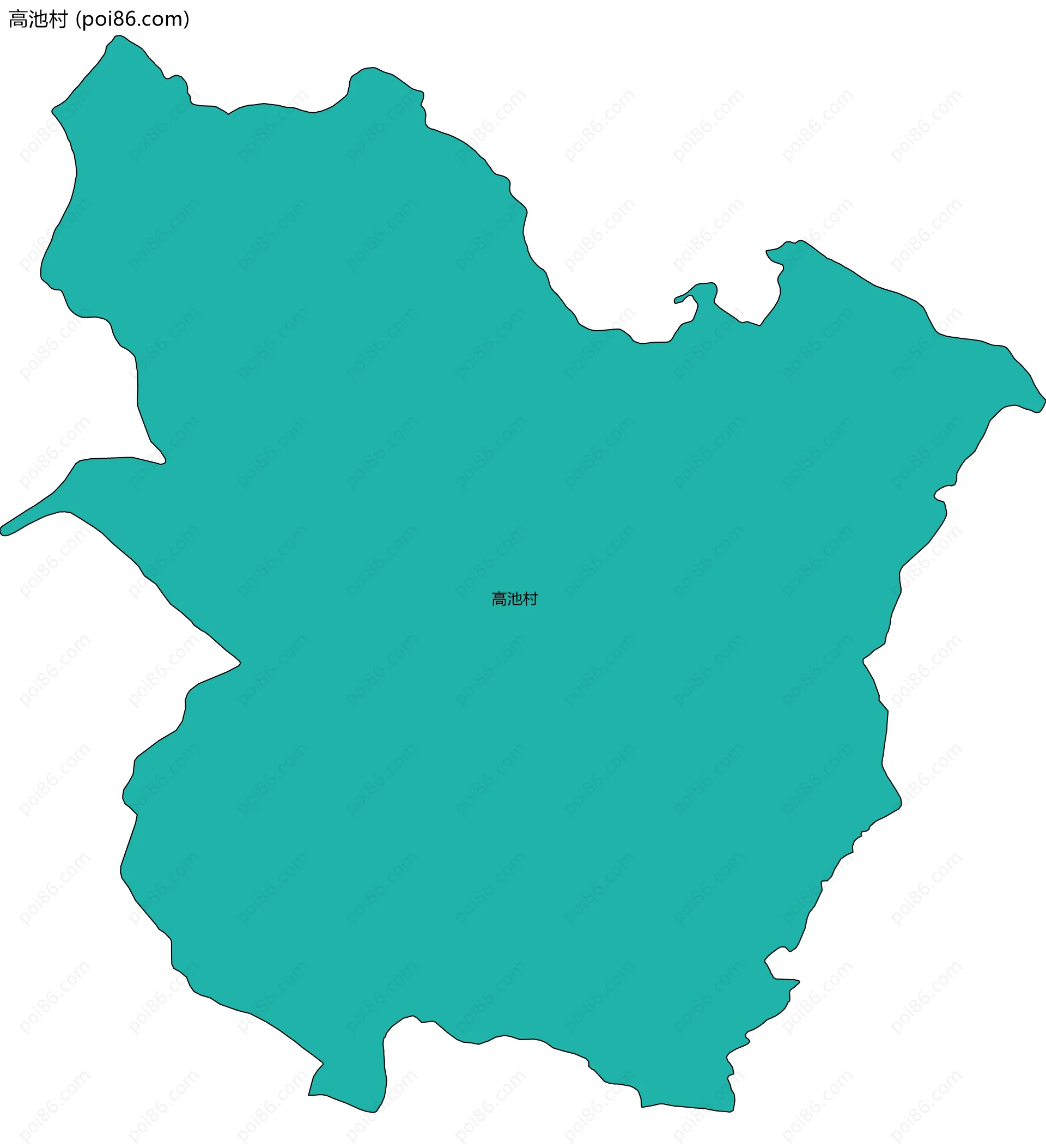 高池村边界地图