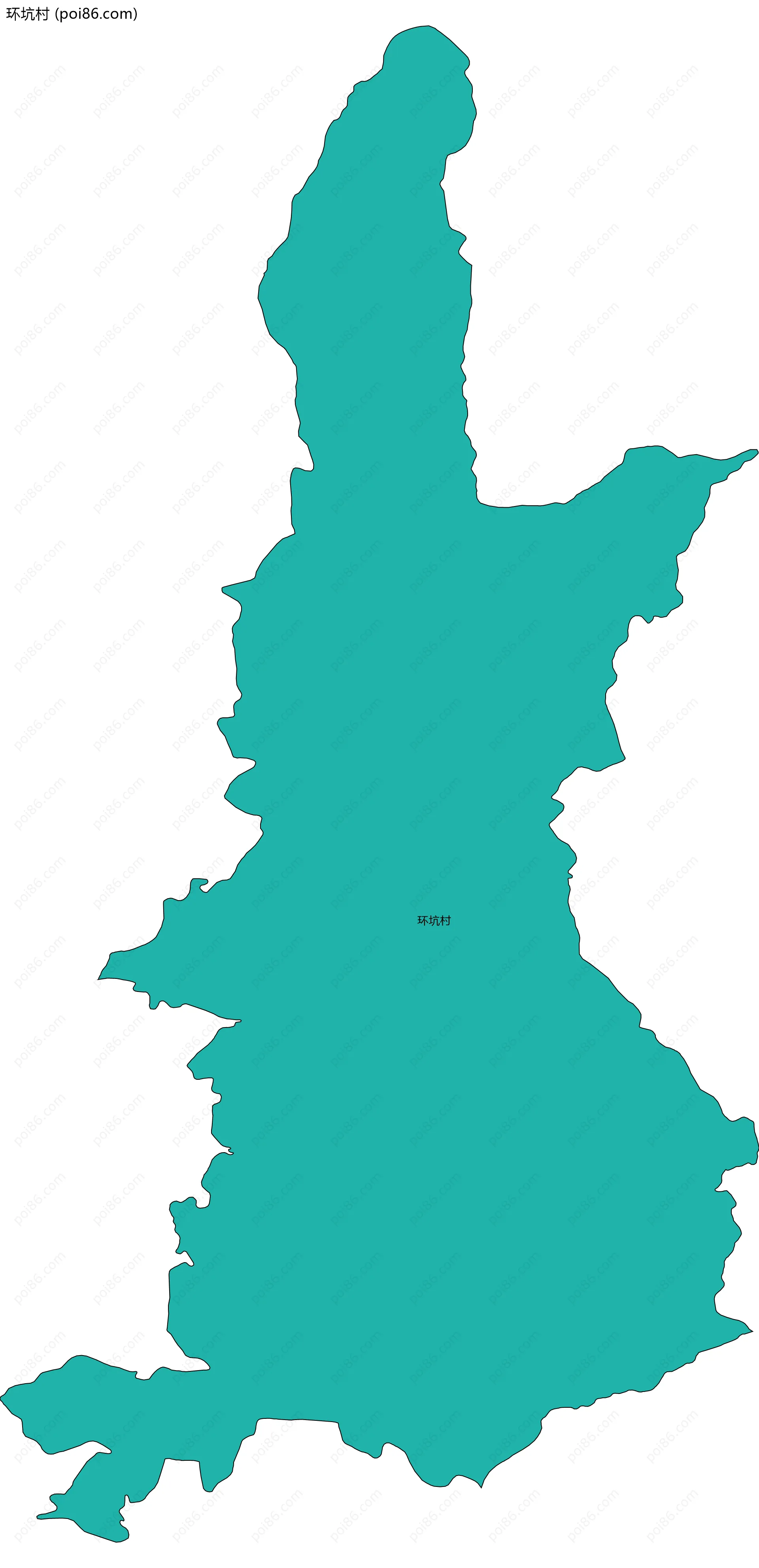 环坑村边界地图