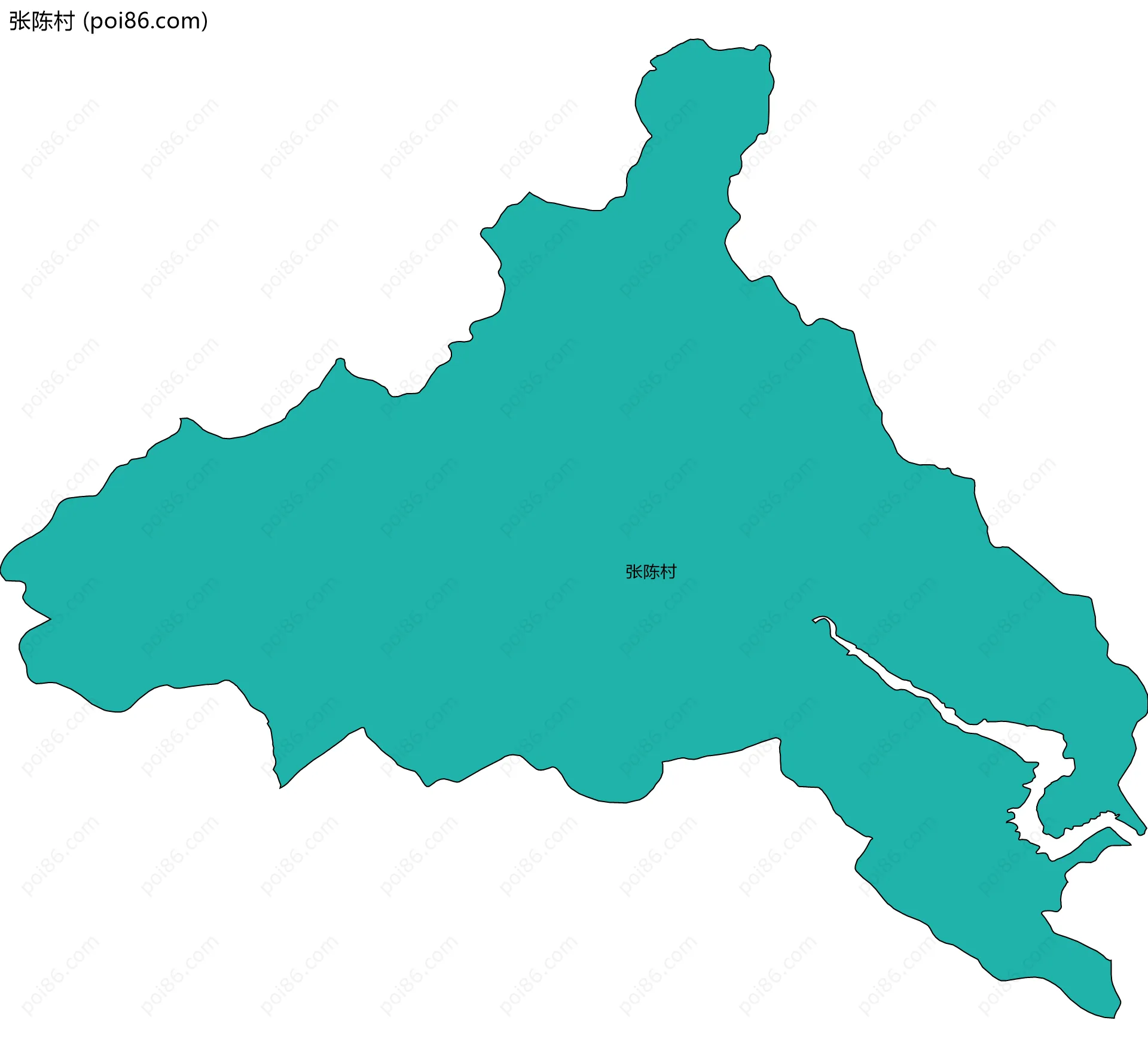 张陈村边界地图