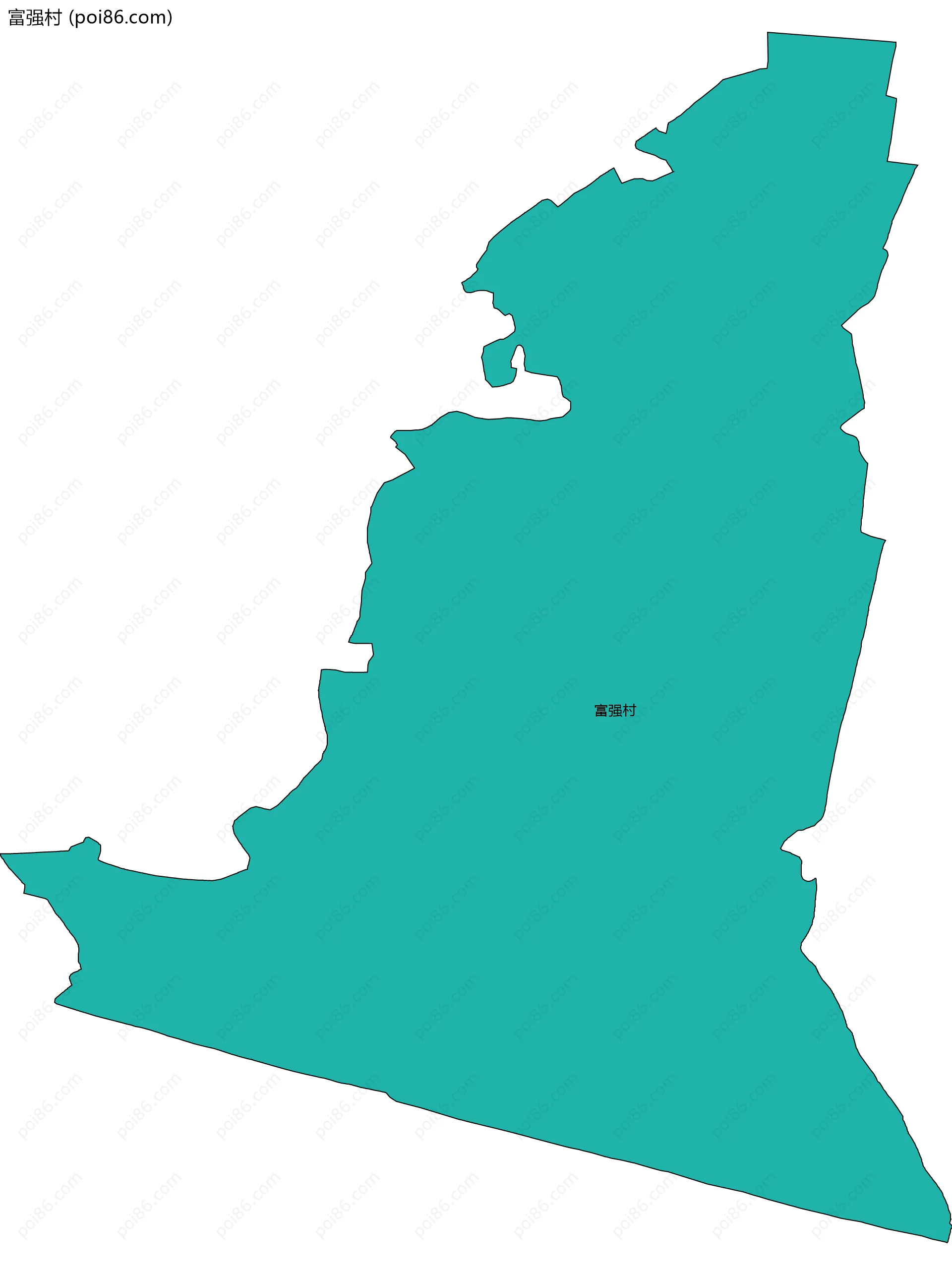 富强村边界地图