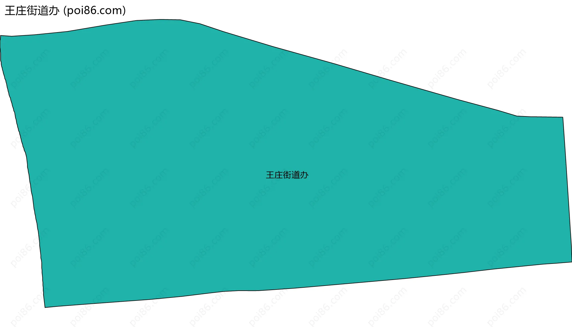 王庄街道办边界地图