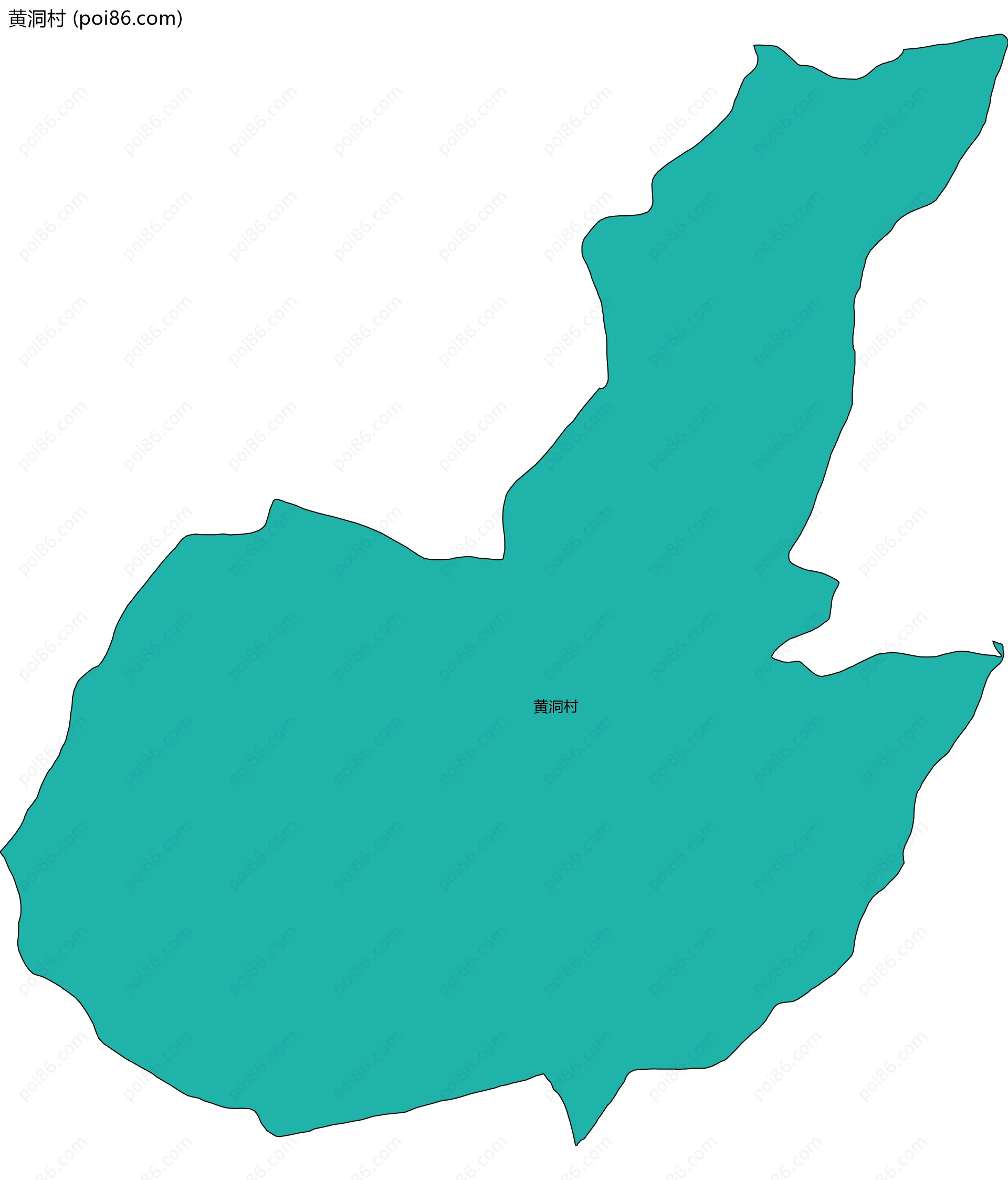 黄洞村边界地图