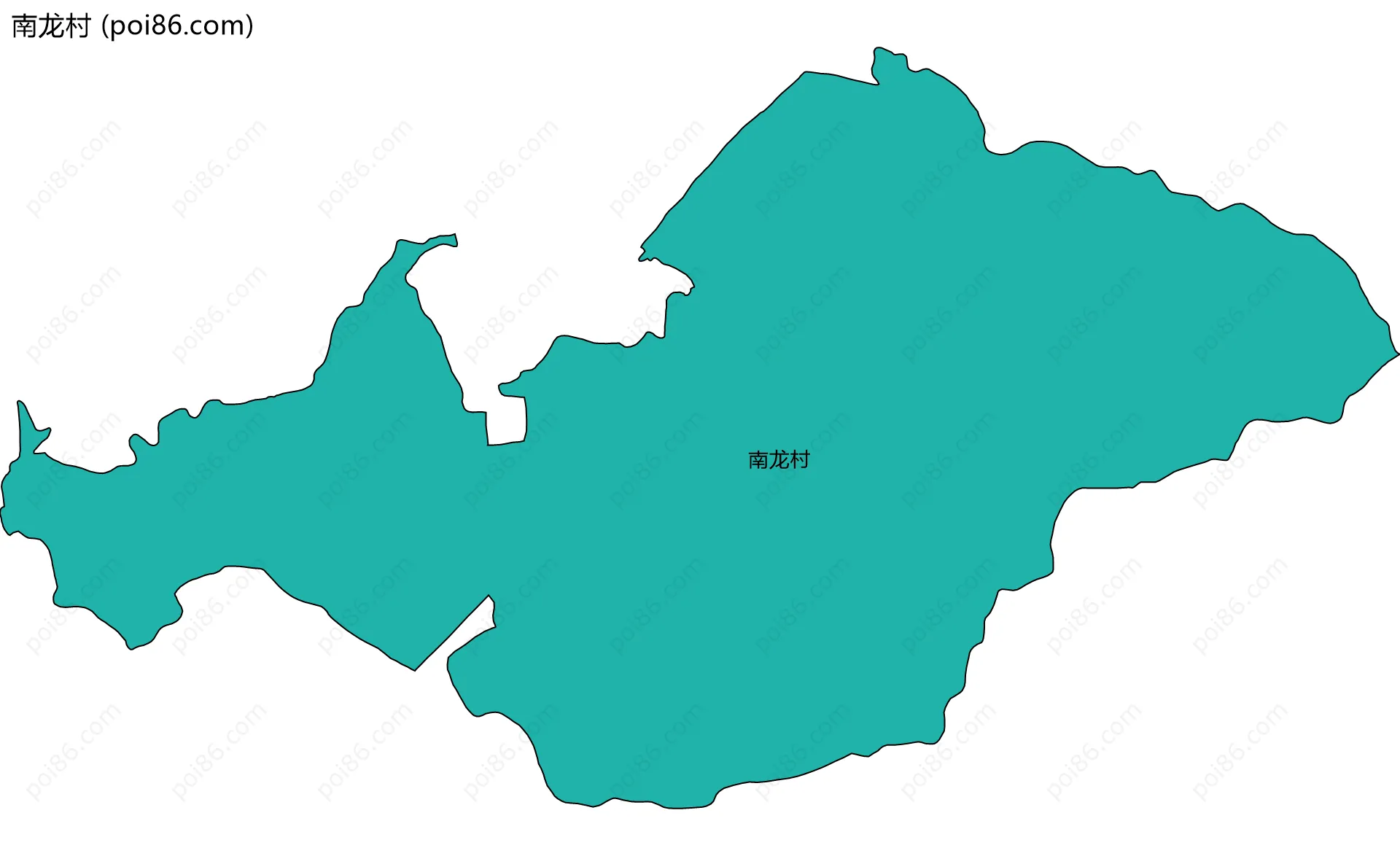 南龙村边界地图