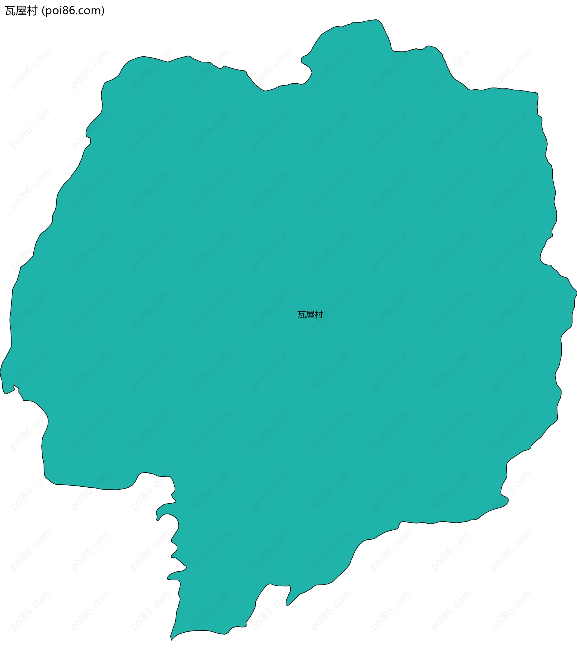 瓦屋村边界地图