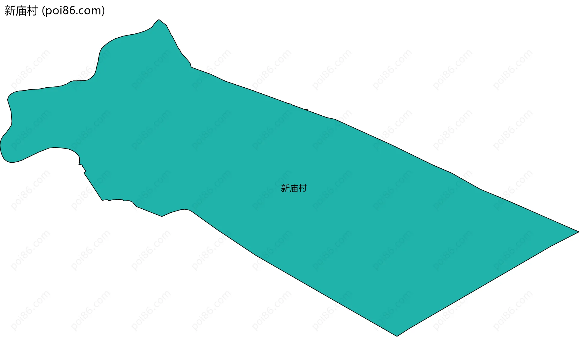 新庙村边界地图