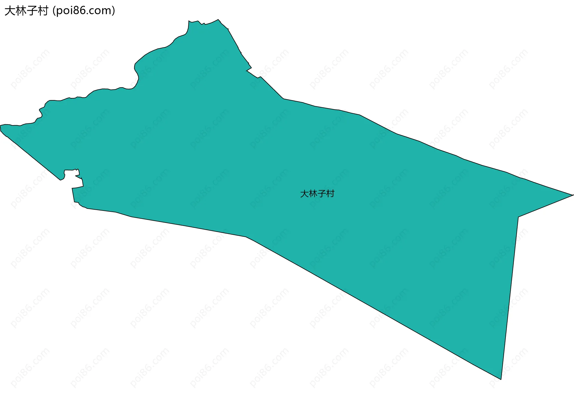 大林子村边界地图