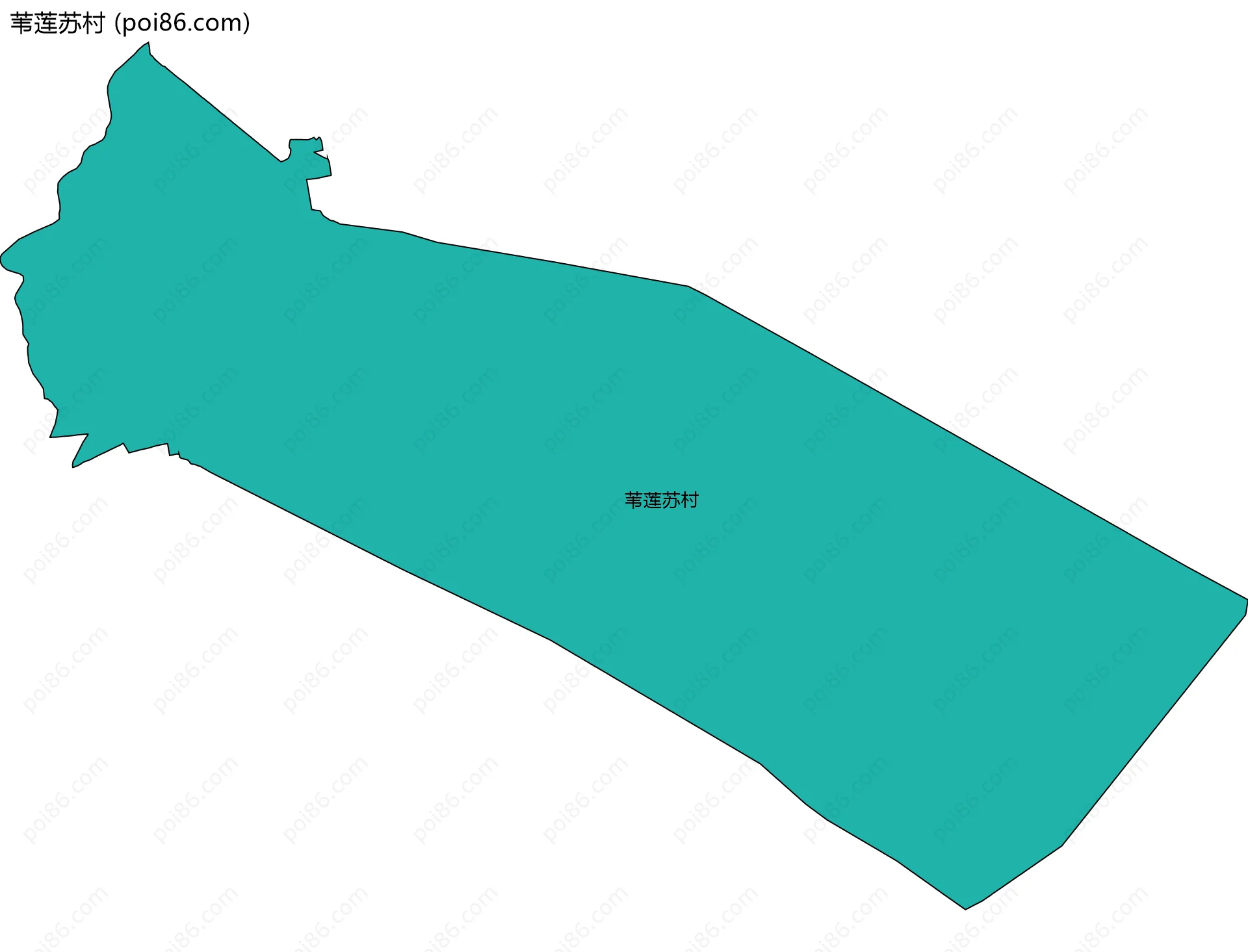 苇莲苏村边界地图