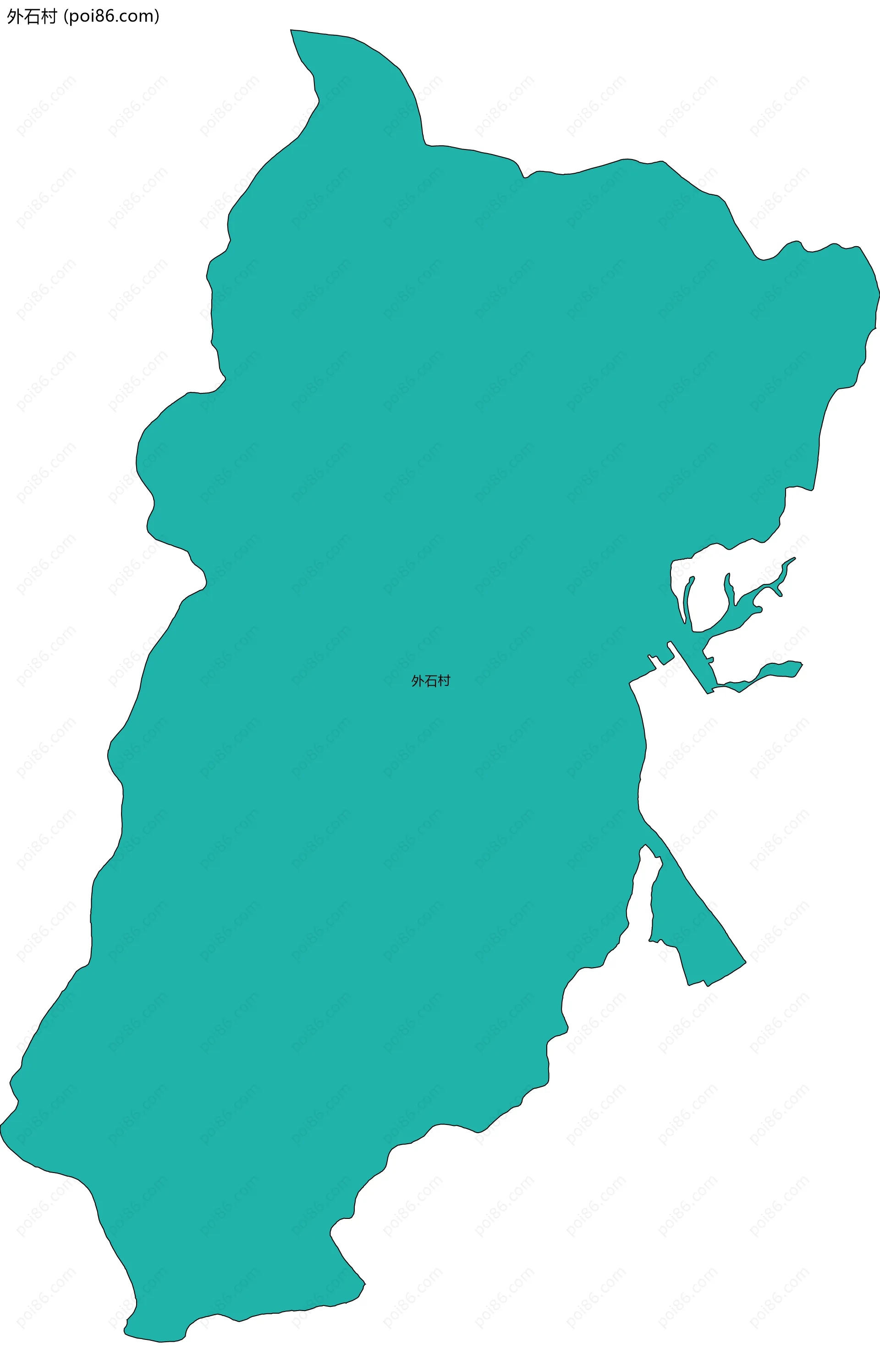 外石村边界地图