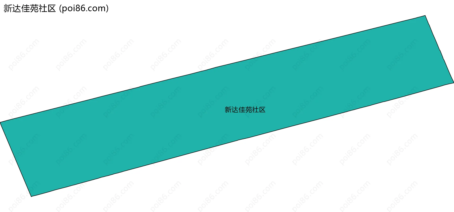 新达佳苑社区边界地图