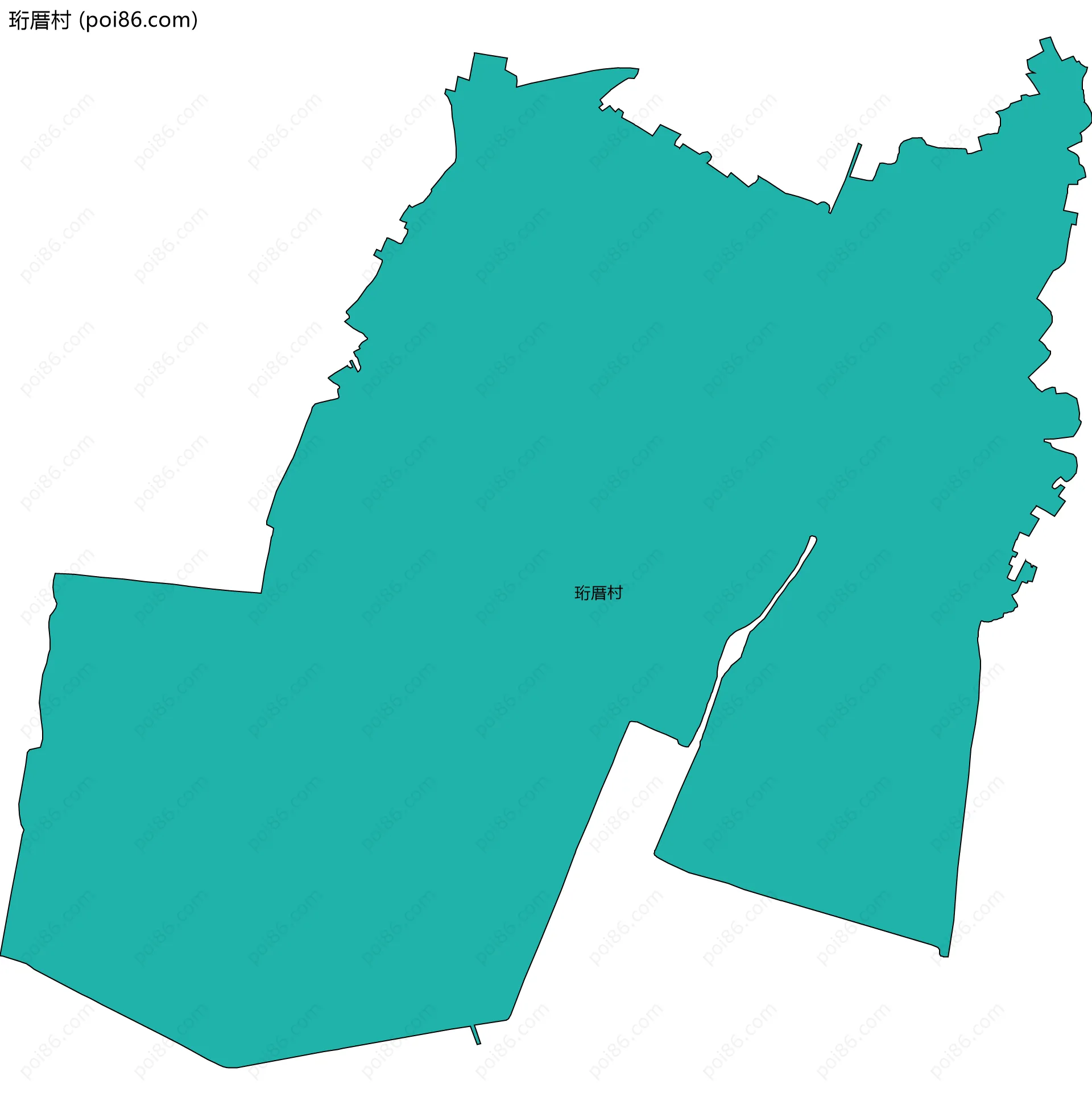 珩厝村边界地图