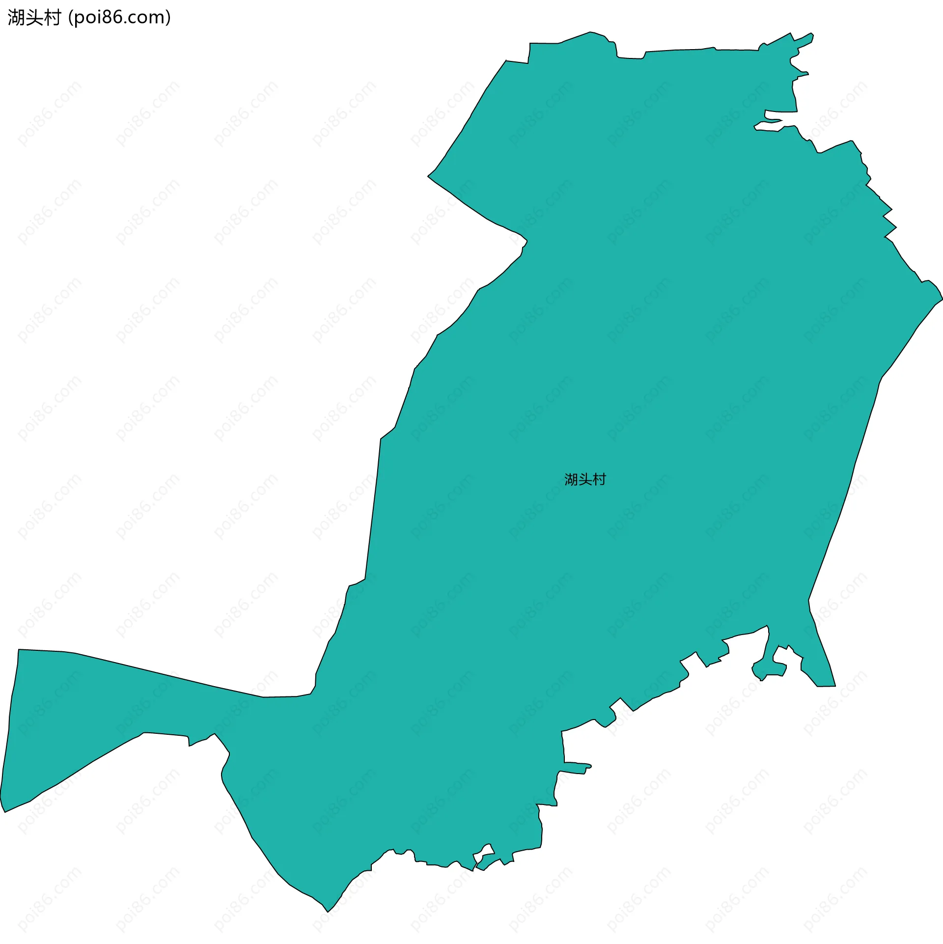 湖头村边界地图