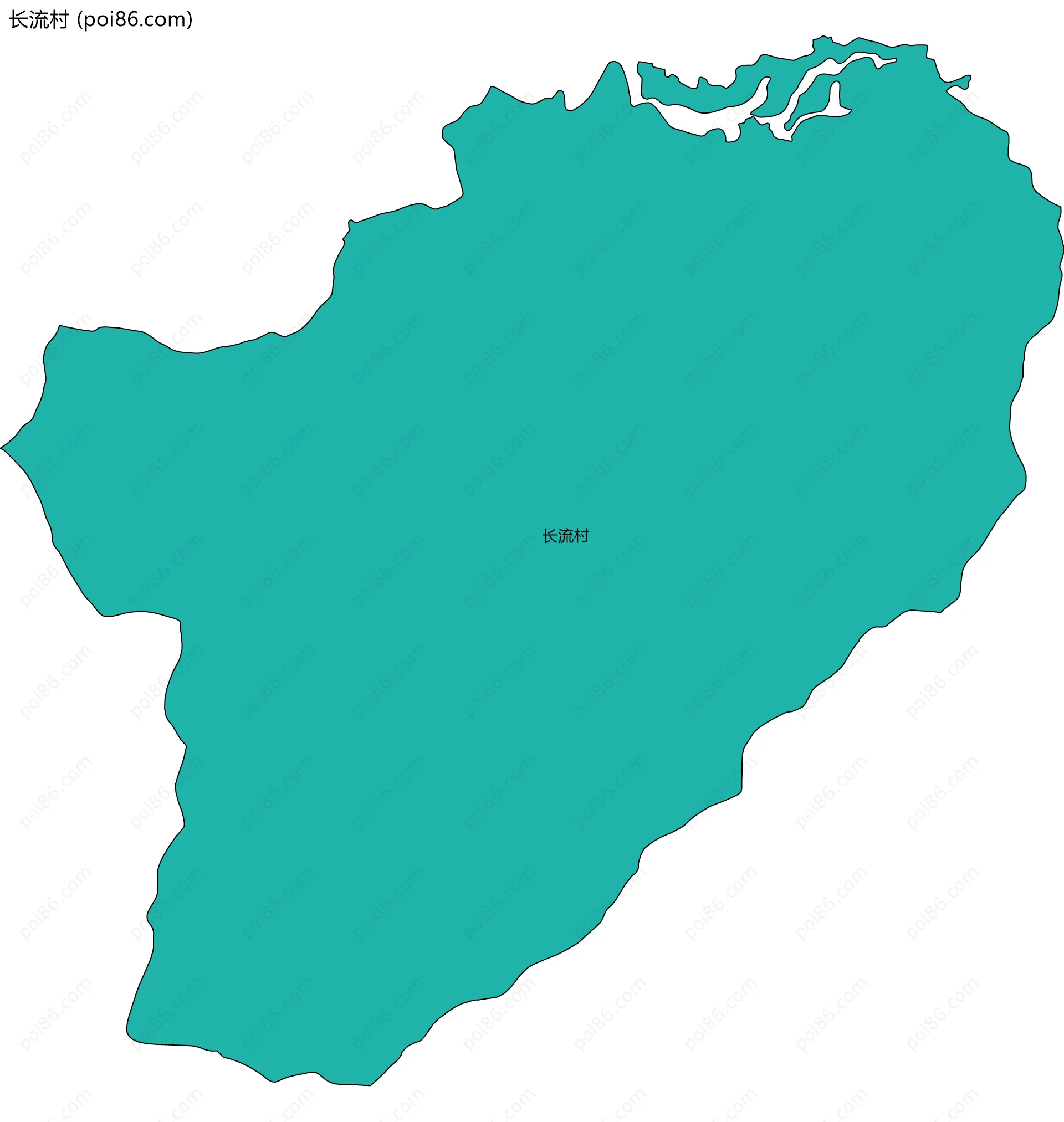 长流村边界地图