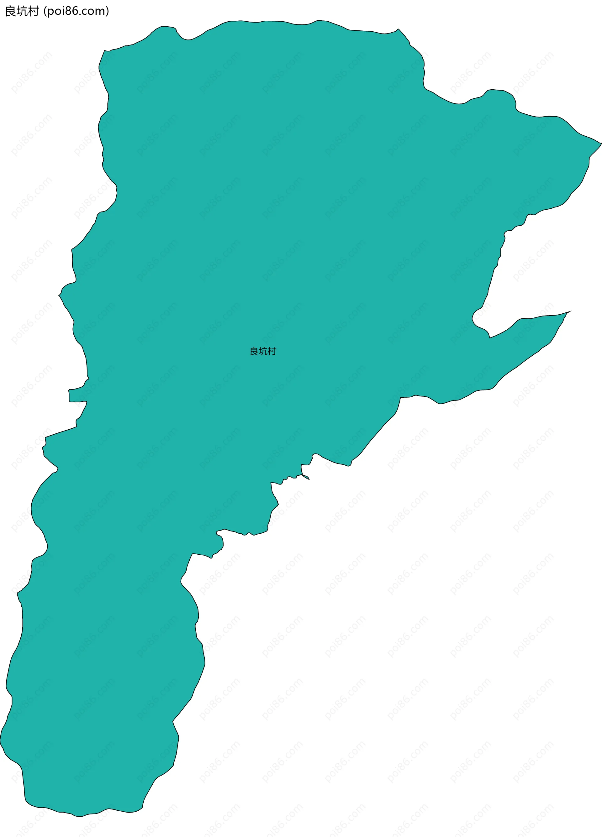 良坑村边界地图