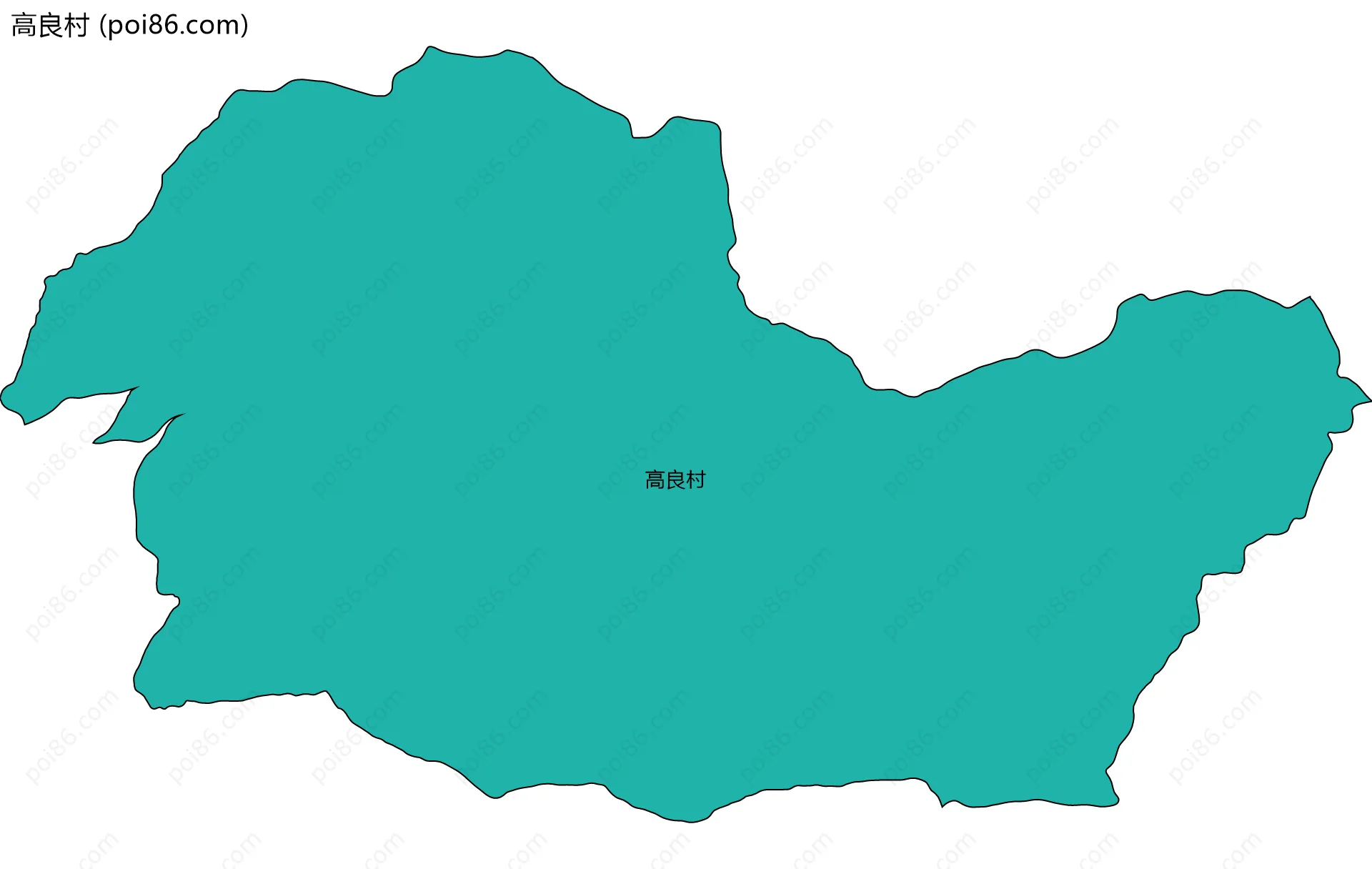 高良村边界地图