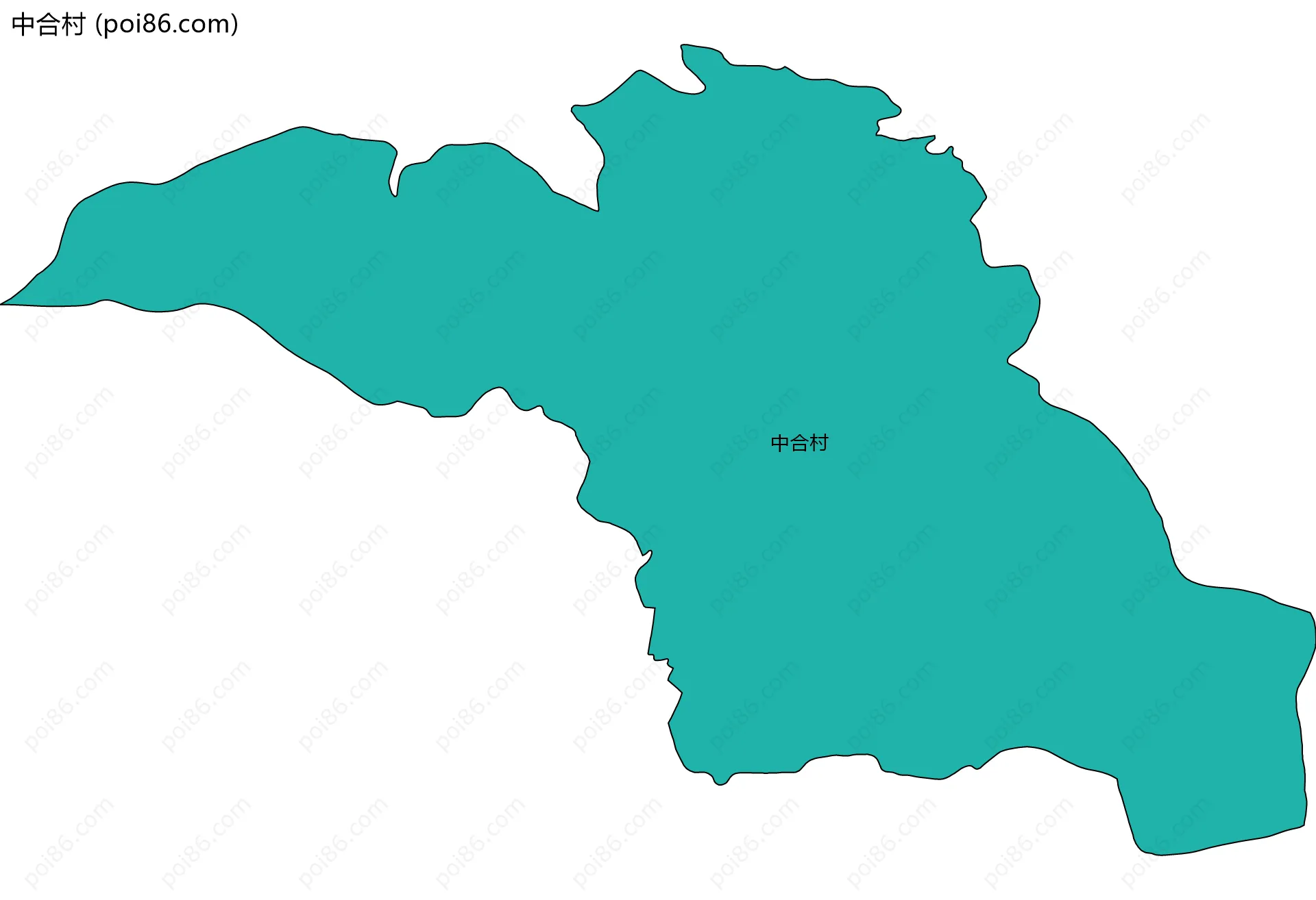 中合村边界地图