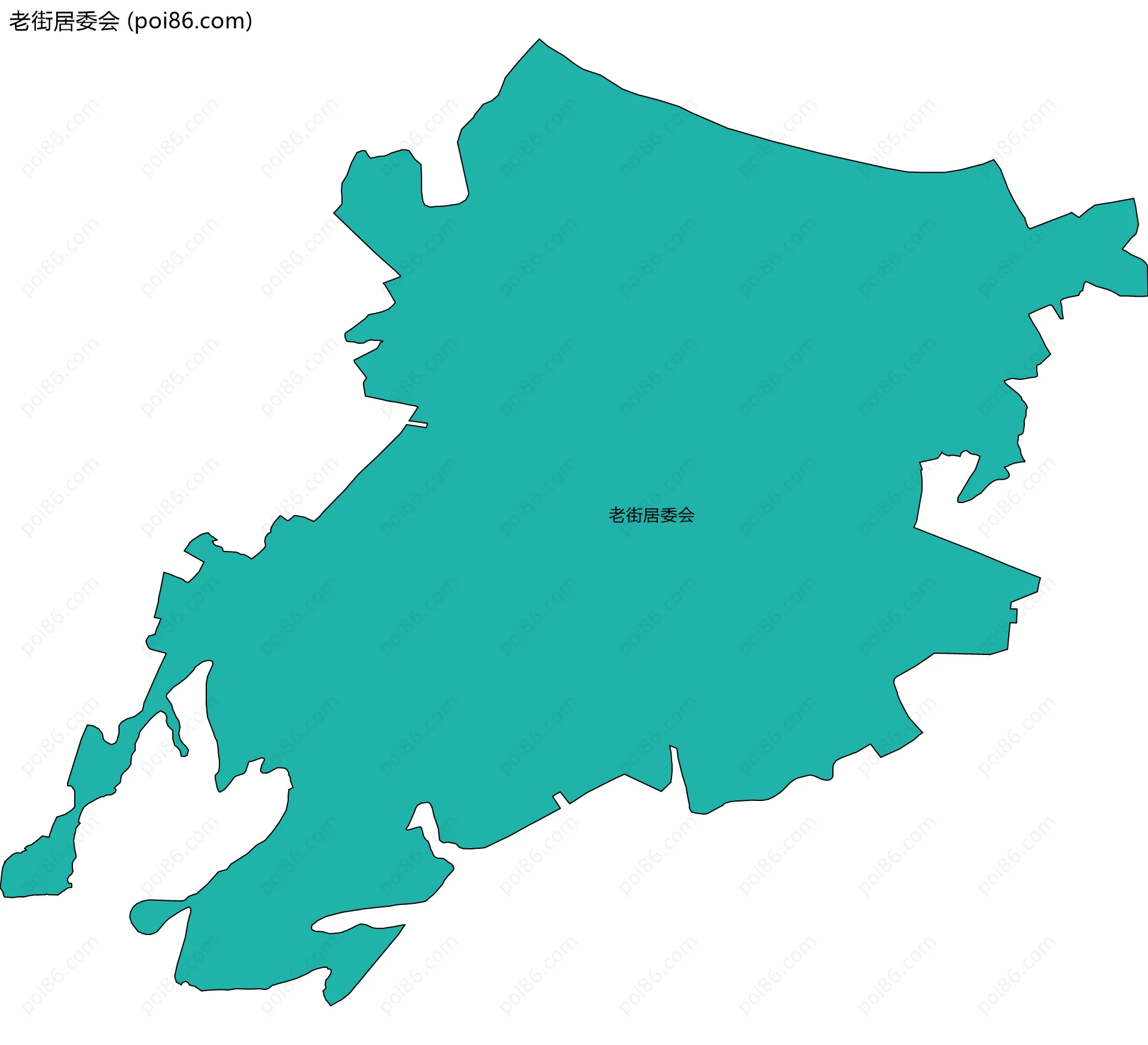 老街居委会边界地图