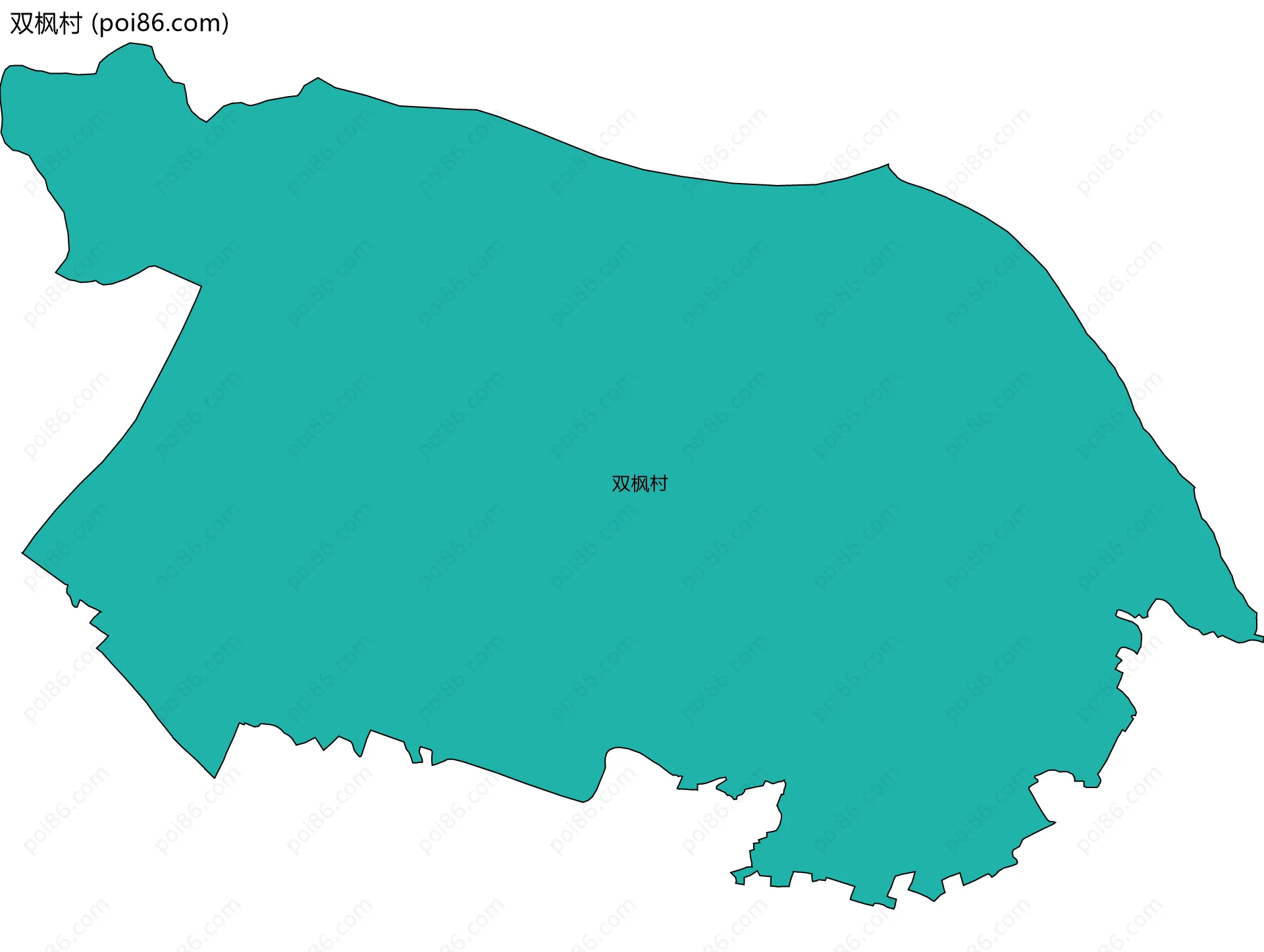 双枫村边界地图
