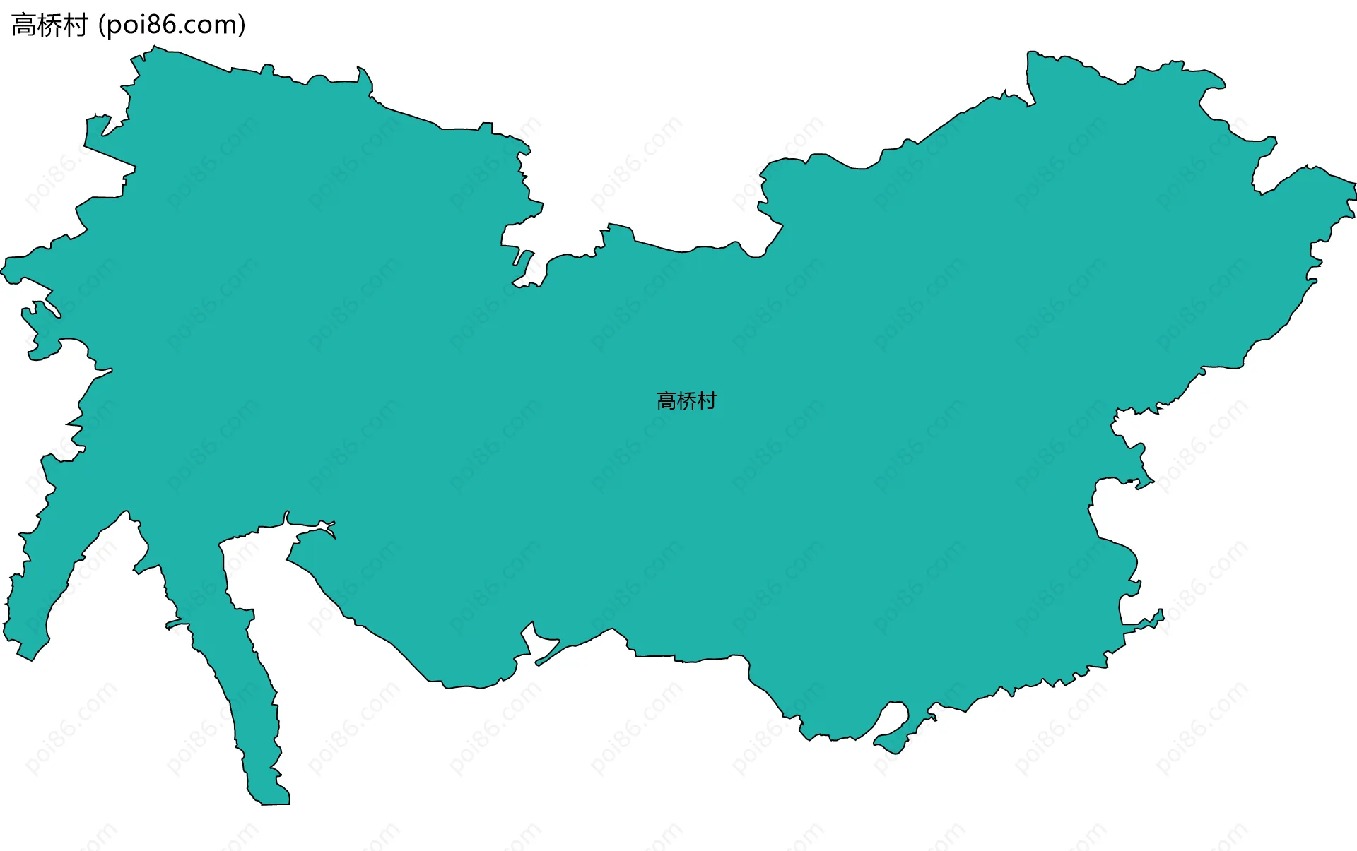 高桥村边界地图