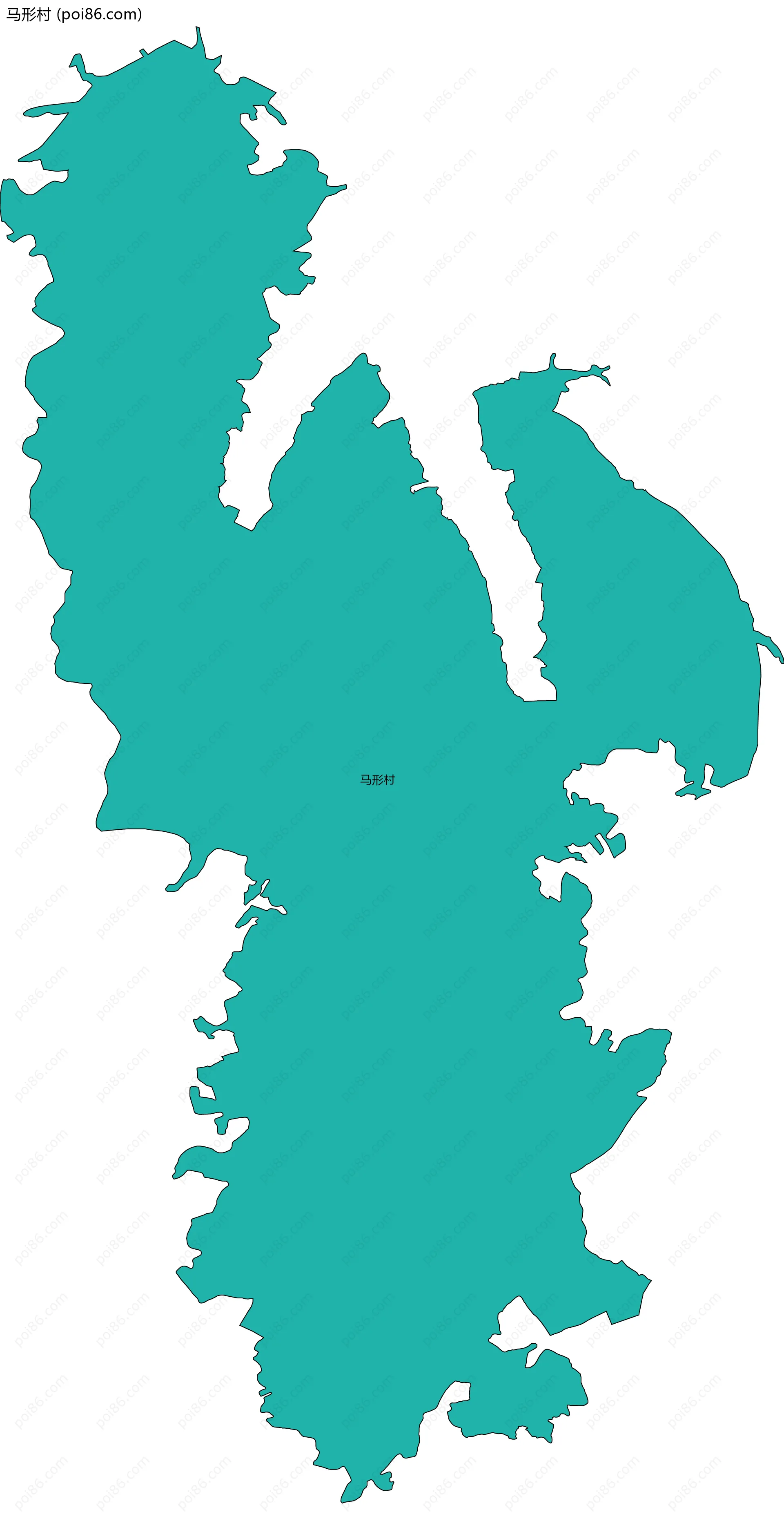 马形村边界地图
