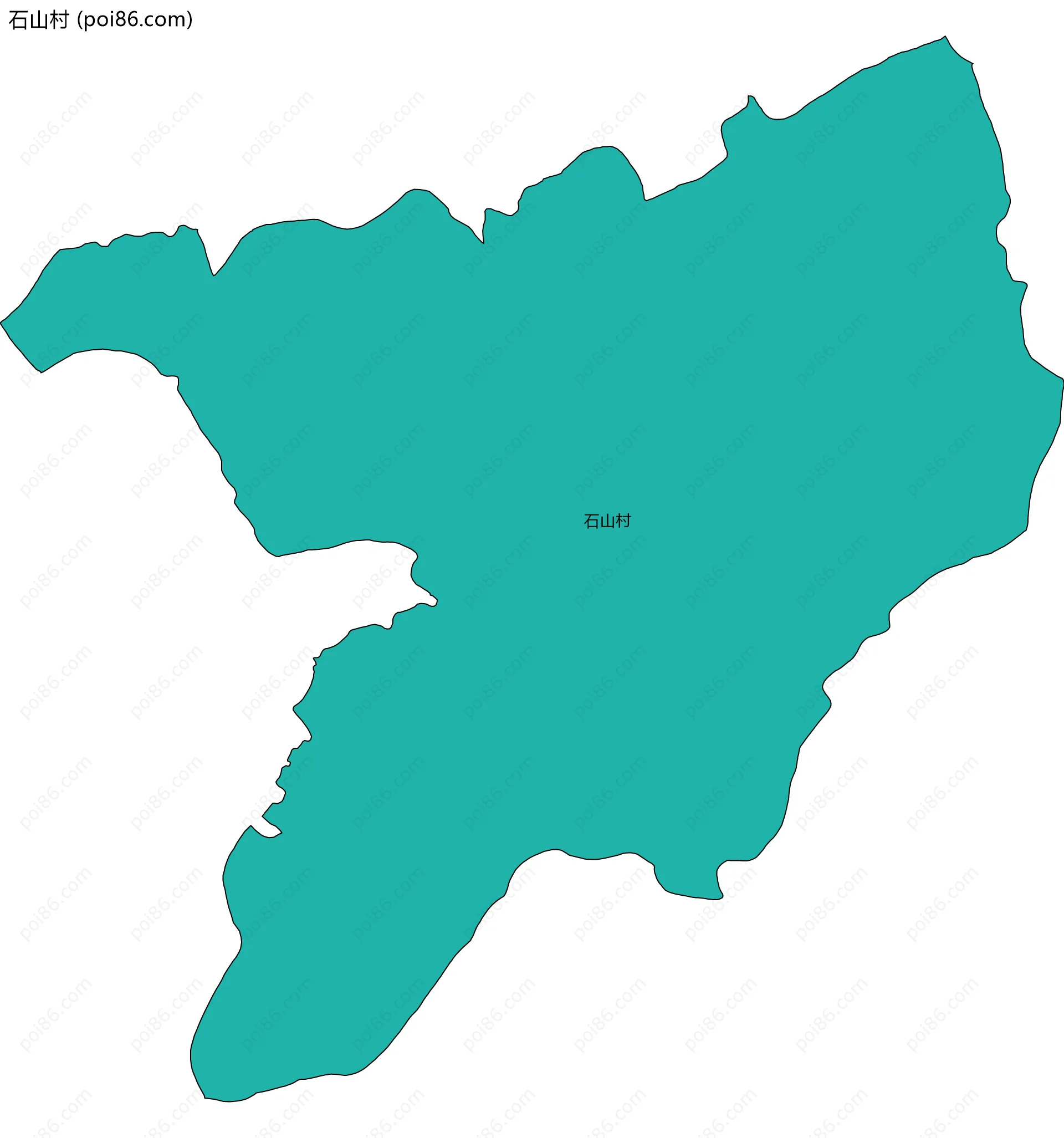 石山村边界地图