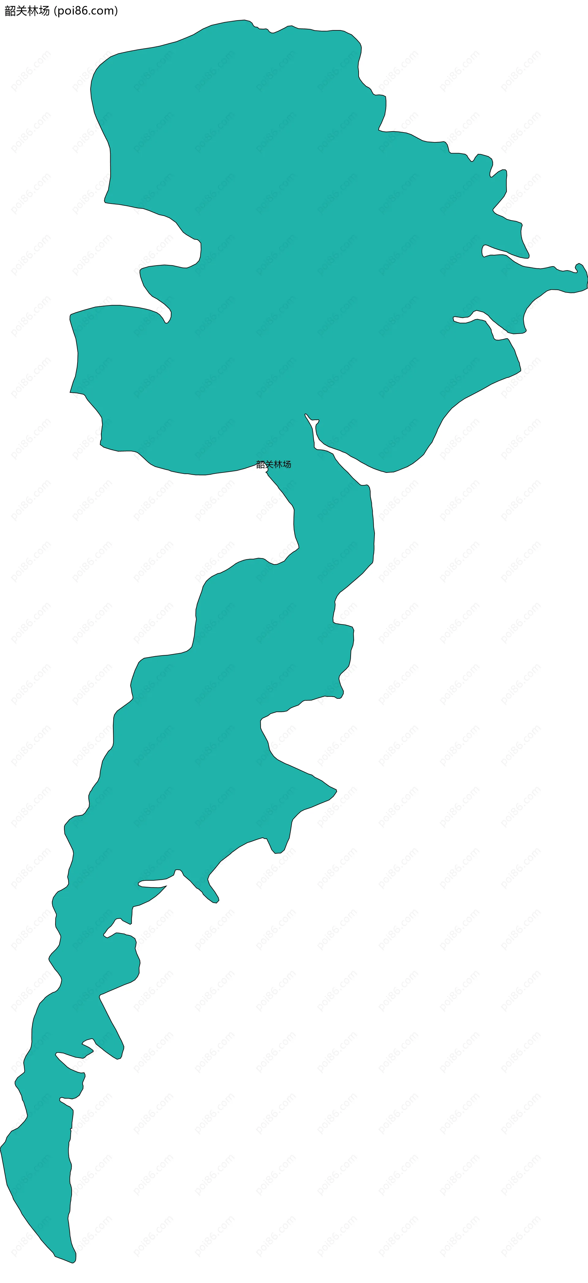韶关林场边界地图