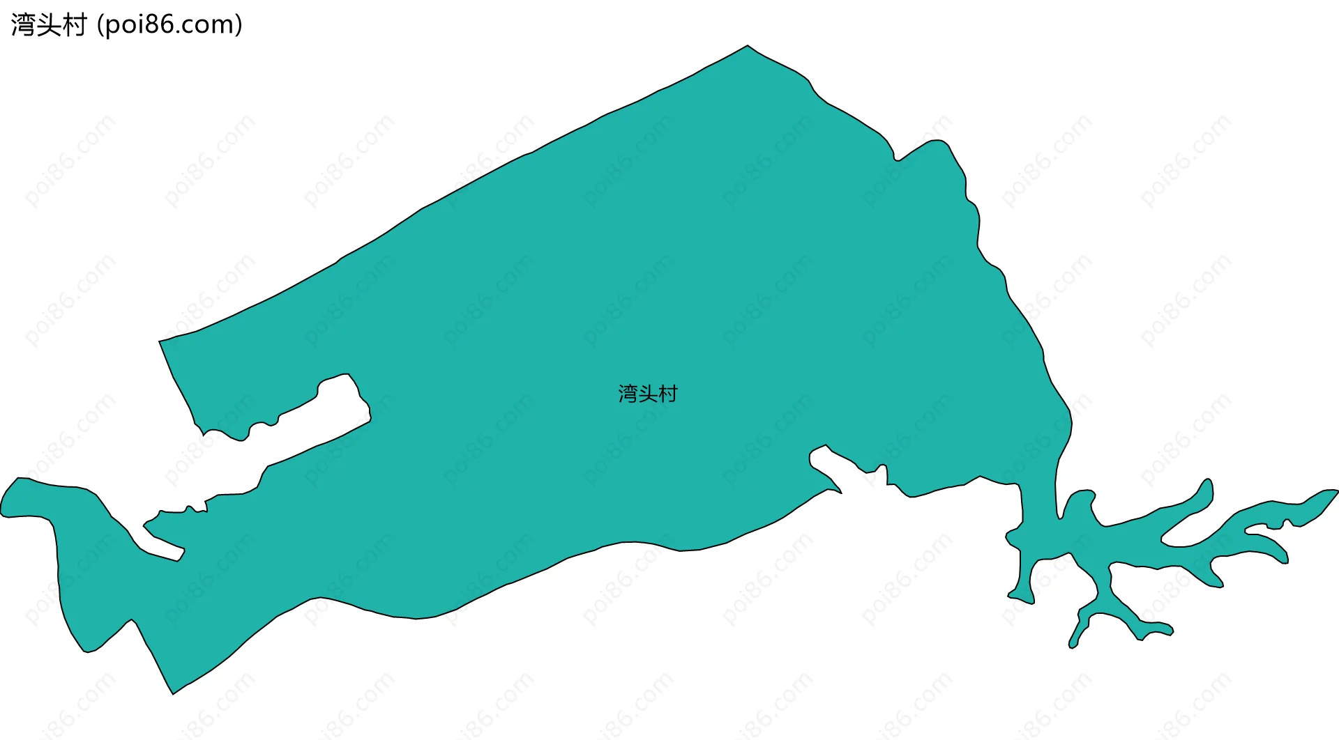 湾头村边界地图