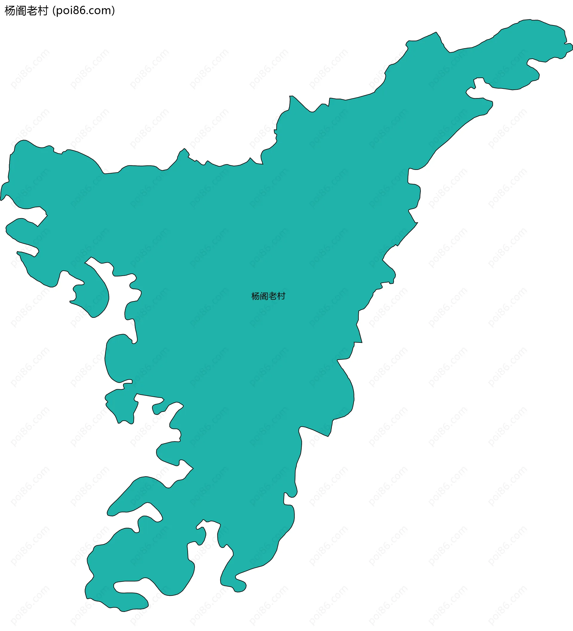 杨阁老村边界地图