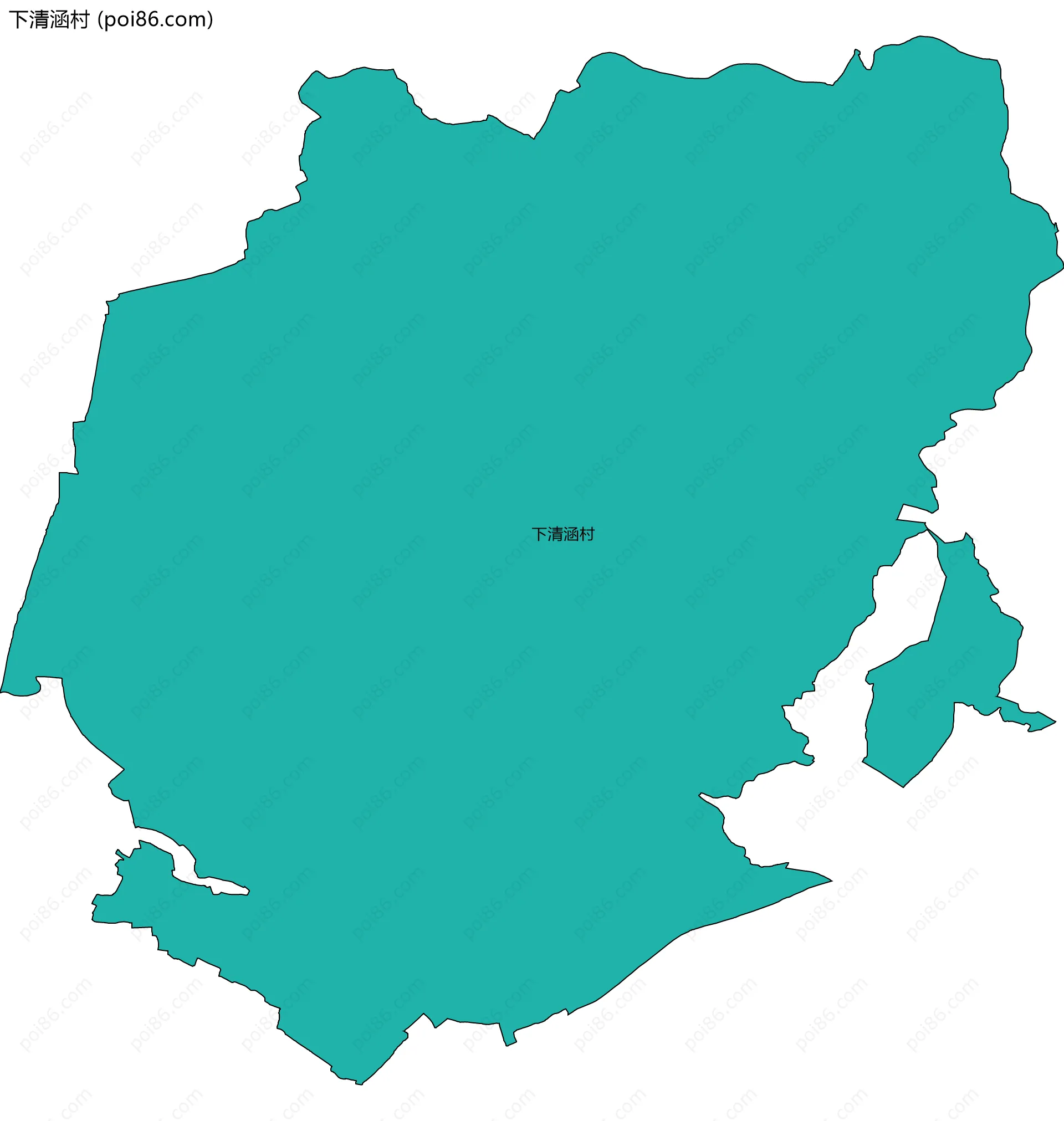 下清涵村边界地图