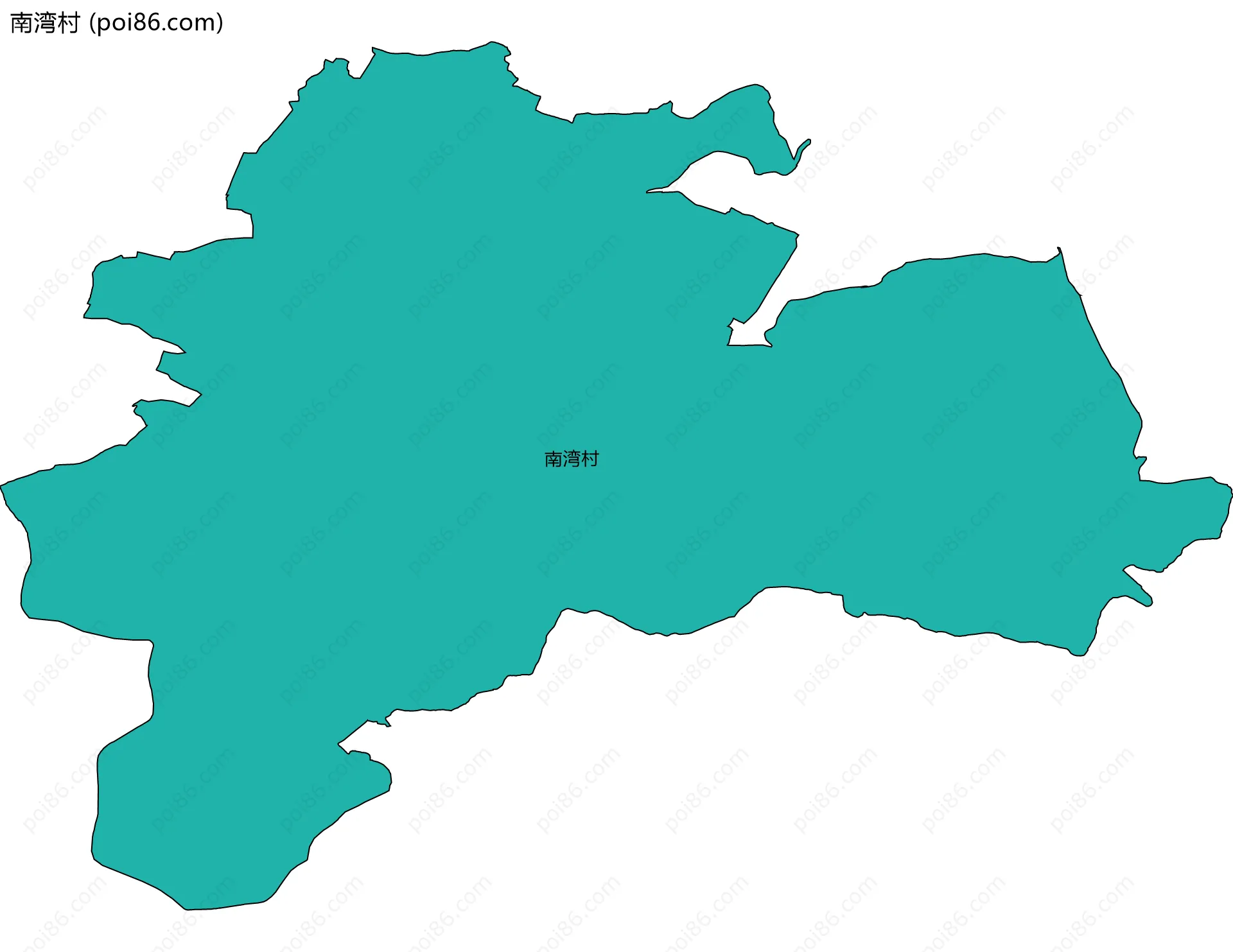 南湾村边界地图