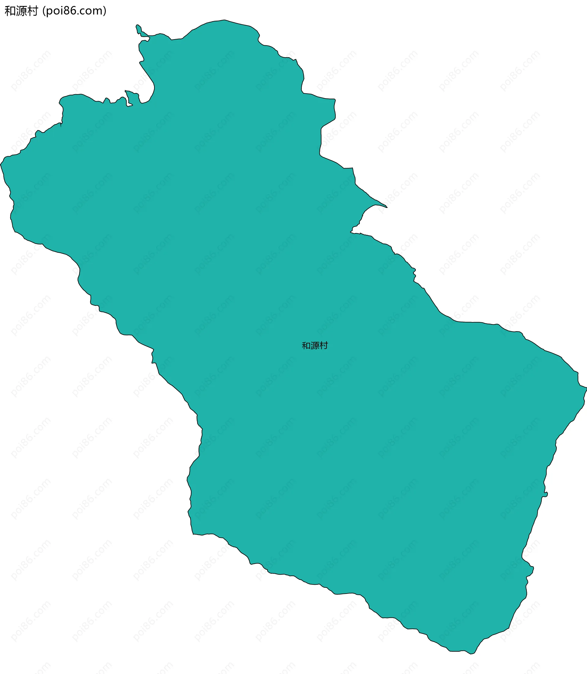 和源村边界地图