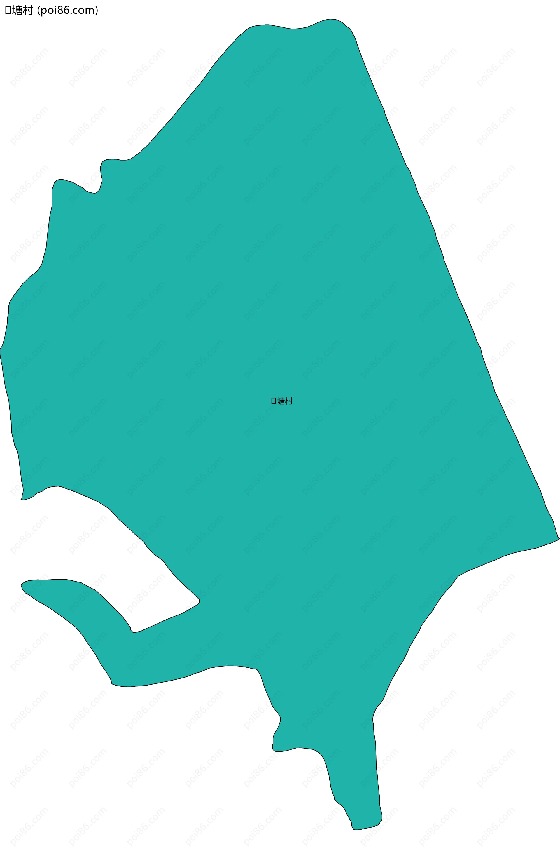 塘村边界地图