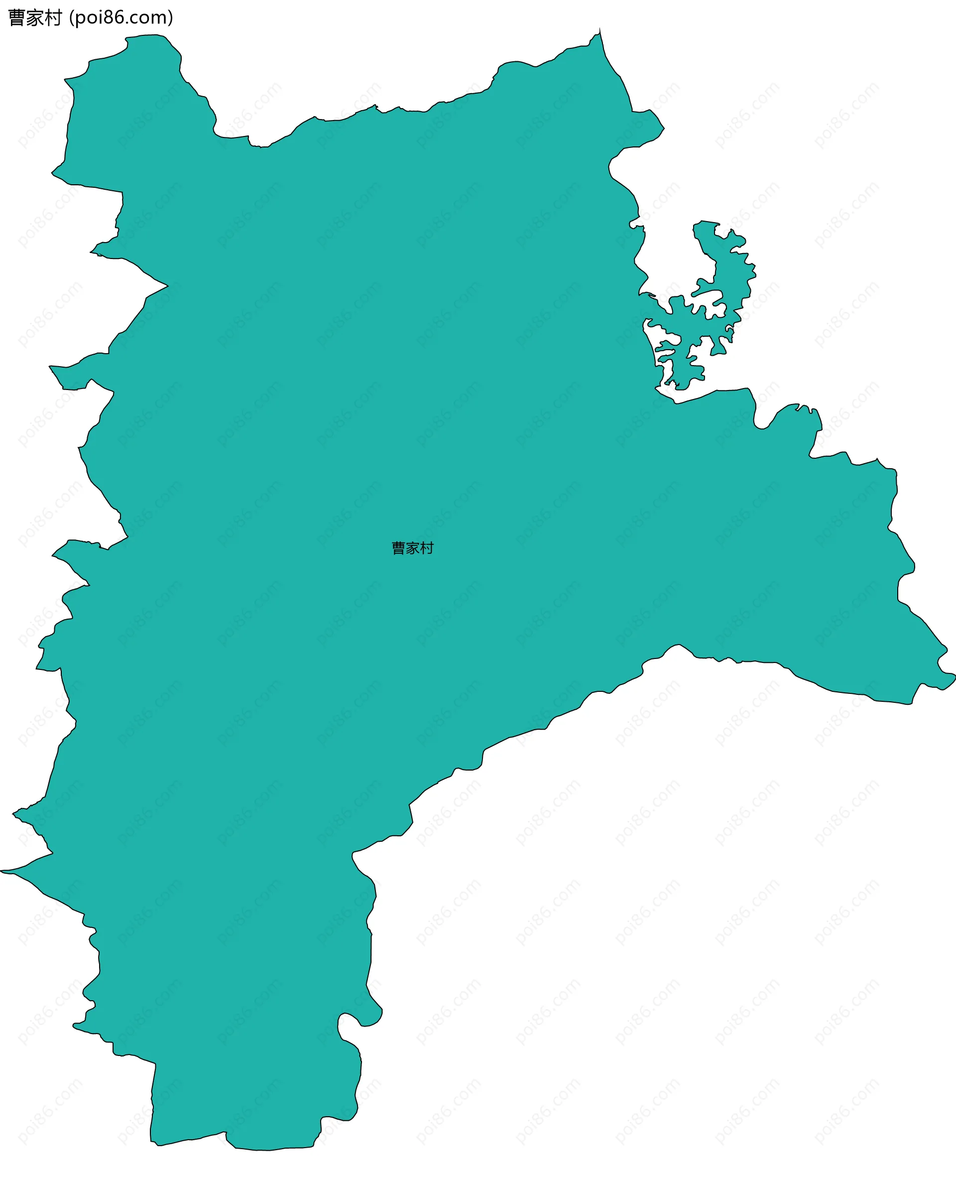 曹家村边界地图